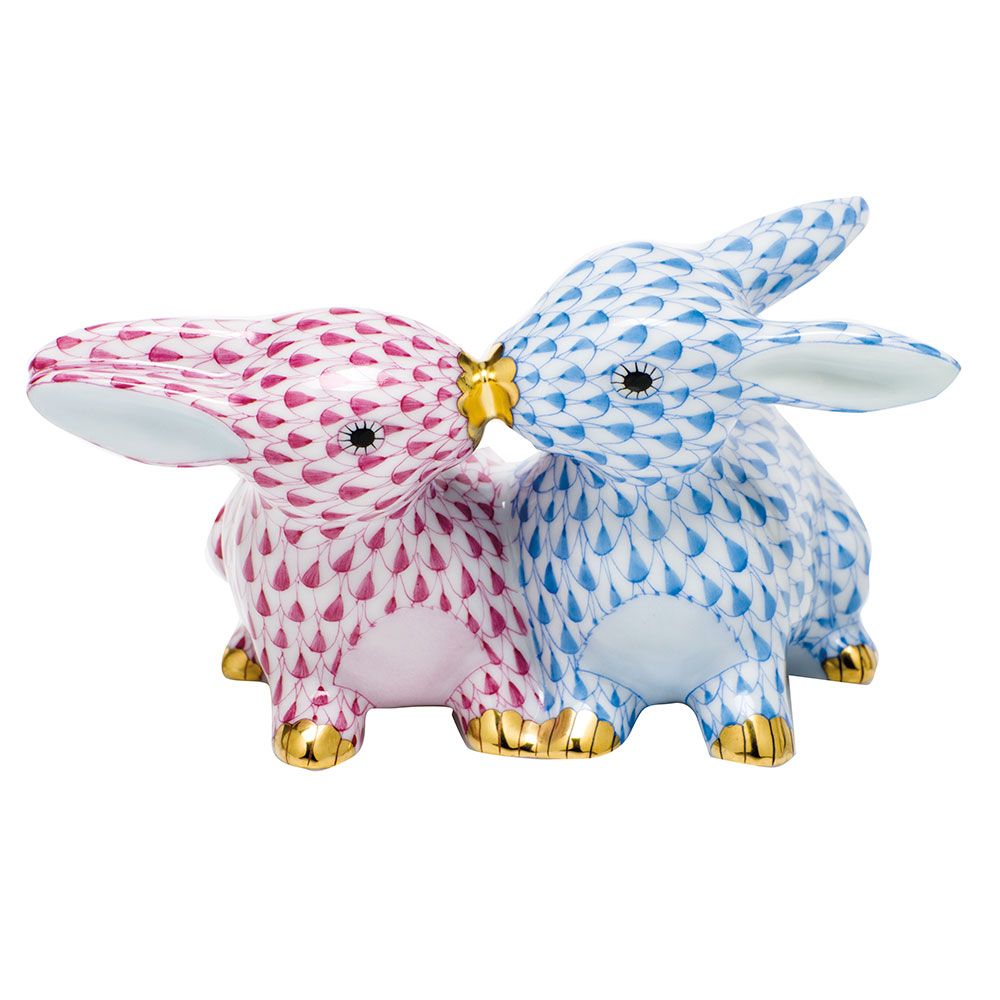 KISSING BUNNIES - BLUE-RASPBERRY