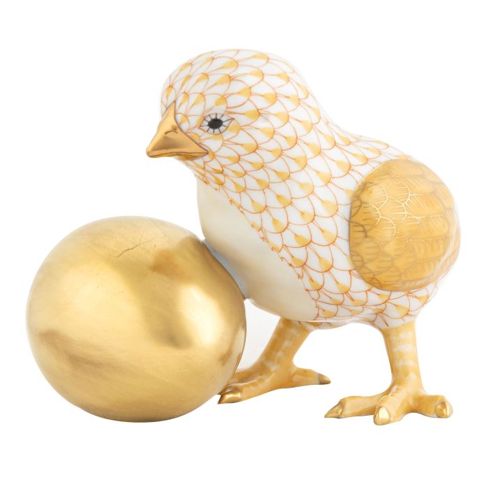 Baby Chick with Egg - Butterscotch