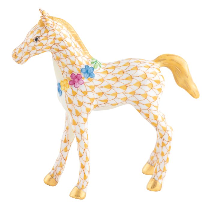 Foal with Flowers - Butterscotch