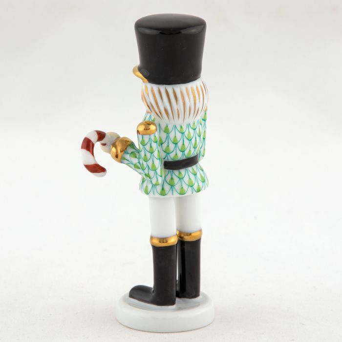 SMALL NUTCRACKER WITH CANDY CANE - KEY LIME