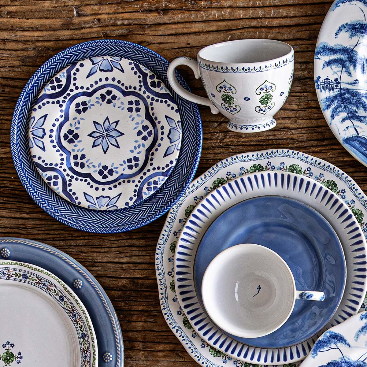 Villa Seville Breakfast Cup - Chambray