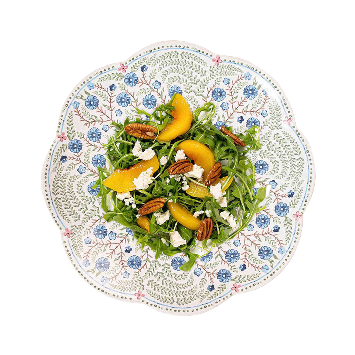 Villa Seville Scalloped Salad/Dessert Plate - Chambray