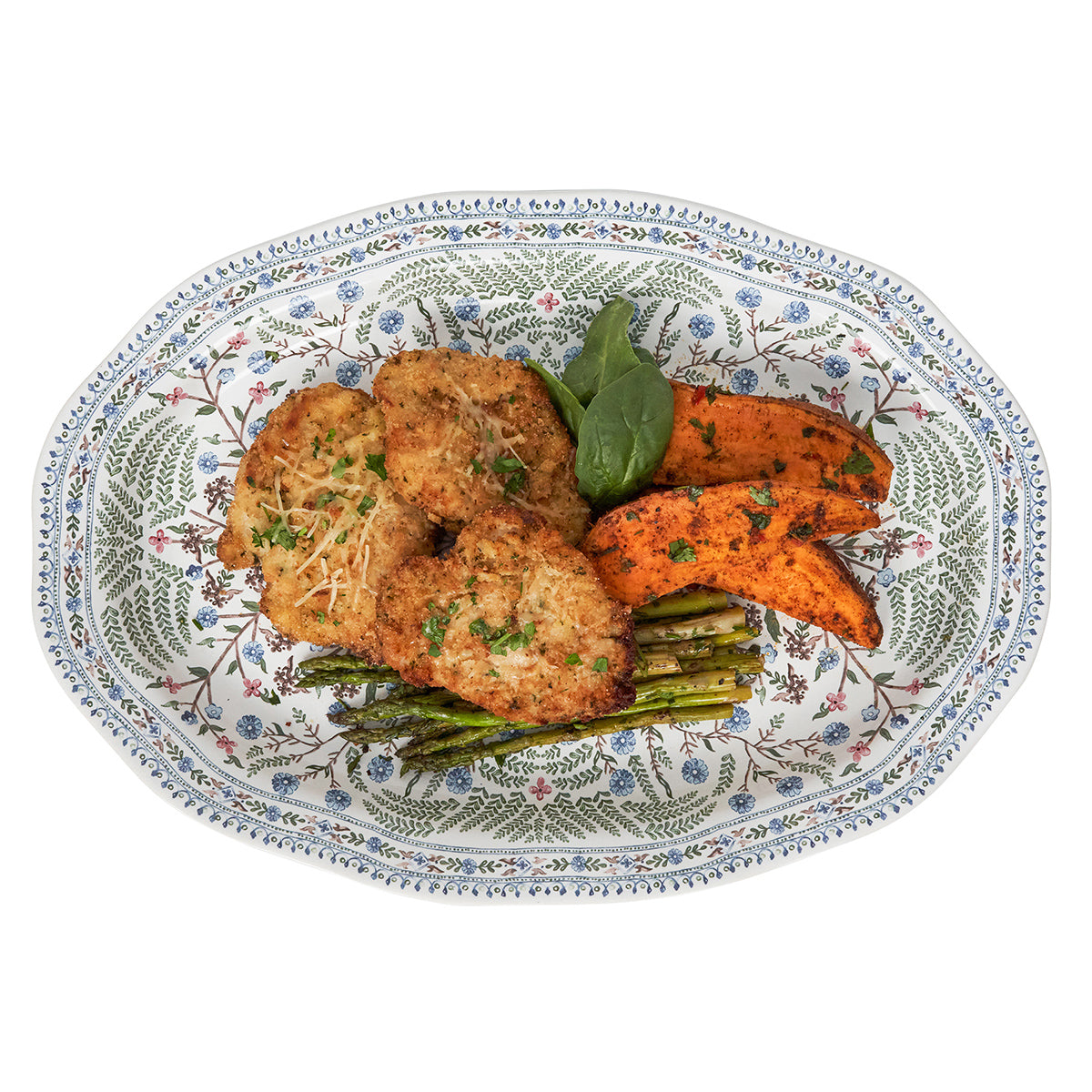 Villa Seville 17" Platter - Chambray