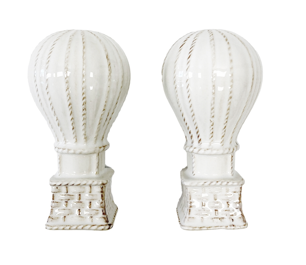 L'Amour Toujours Hot Air Balloon Salt and Pepper Shakers