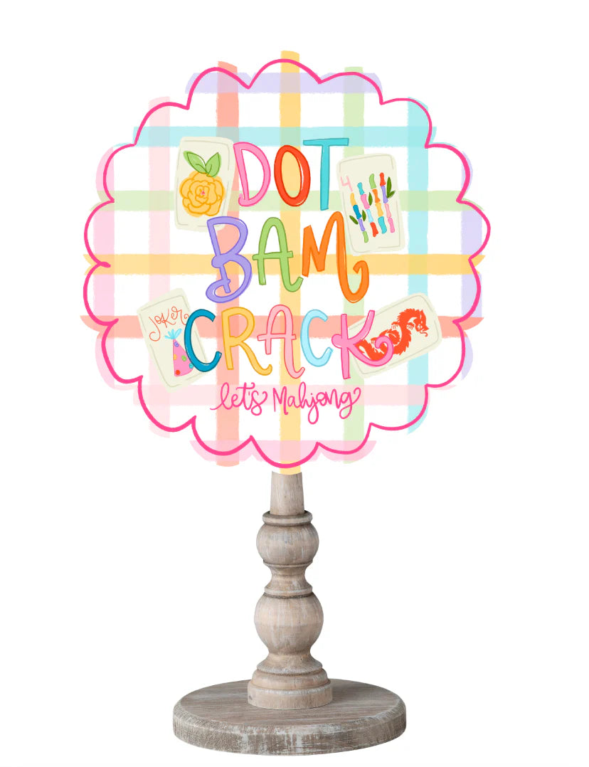 Dot Bam Crack Mahjong Topper