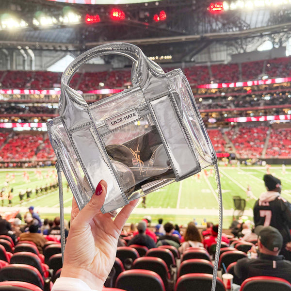 Silver Chrome Stadium Bag
