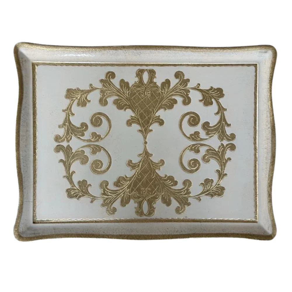 Taupe Florentino Baroque Rectangular Tray