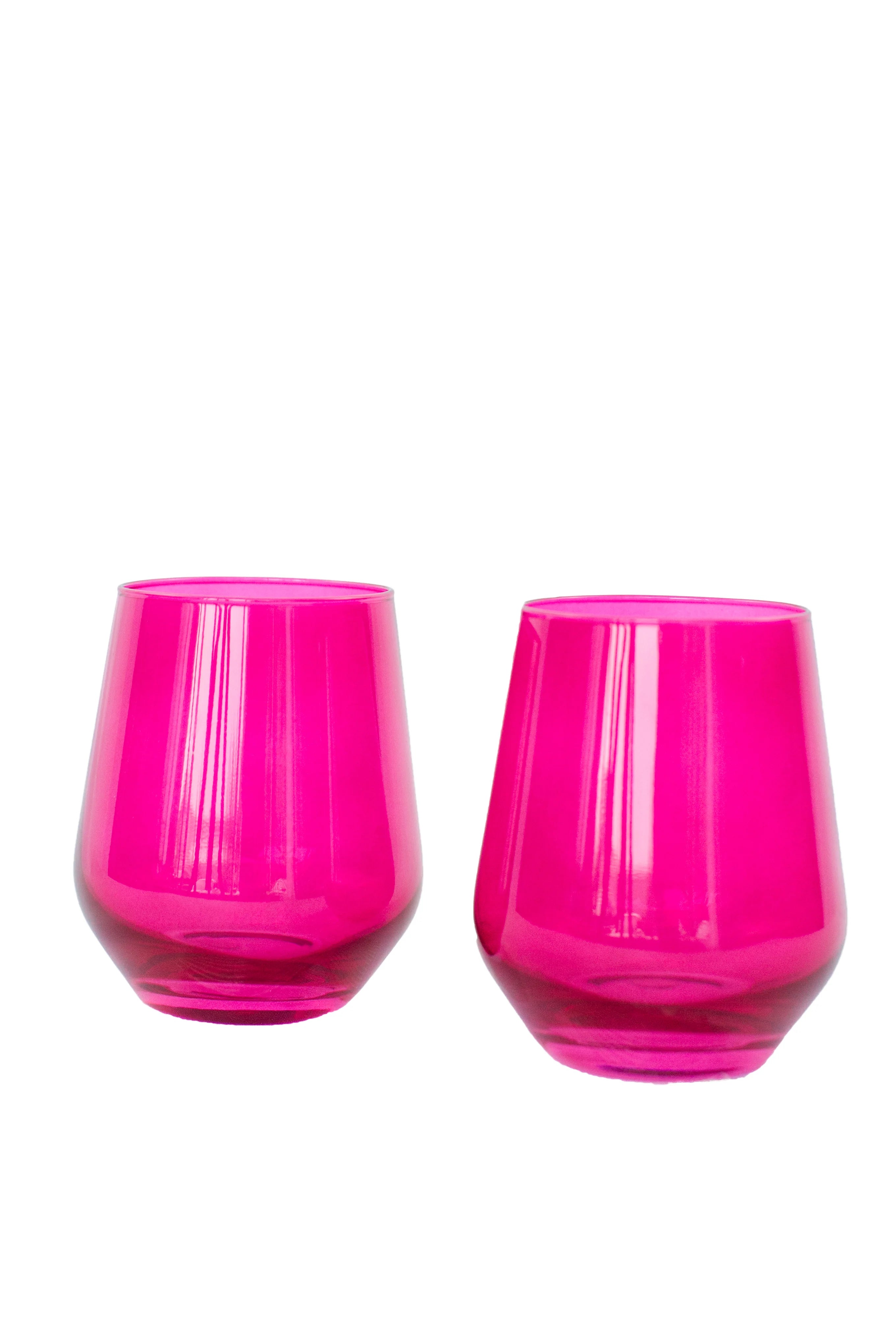 Estelle Stemless Wine - Bundle - Fuchsia