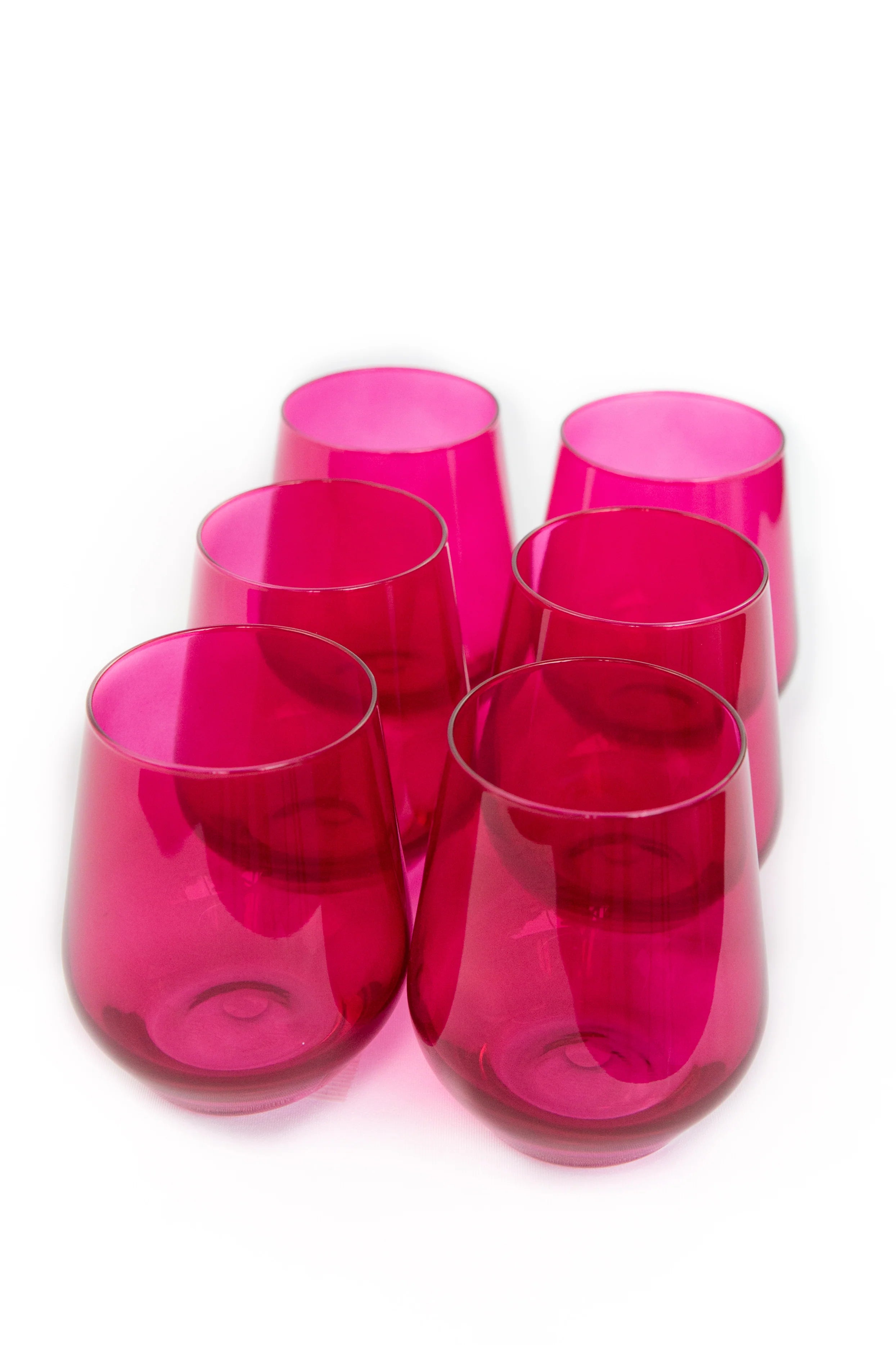 Estelle Stemless Wine - Bundle - Fuchsia