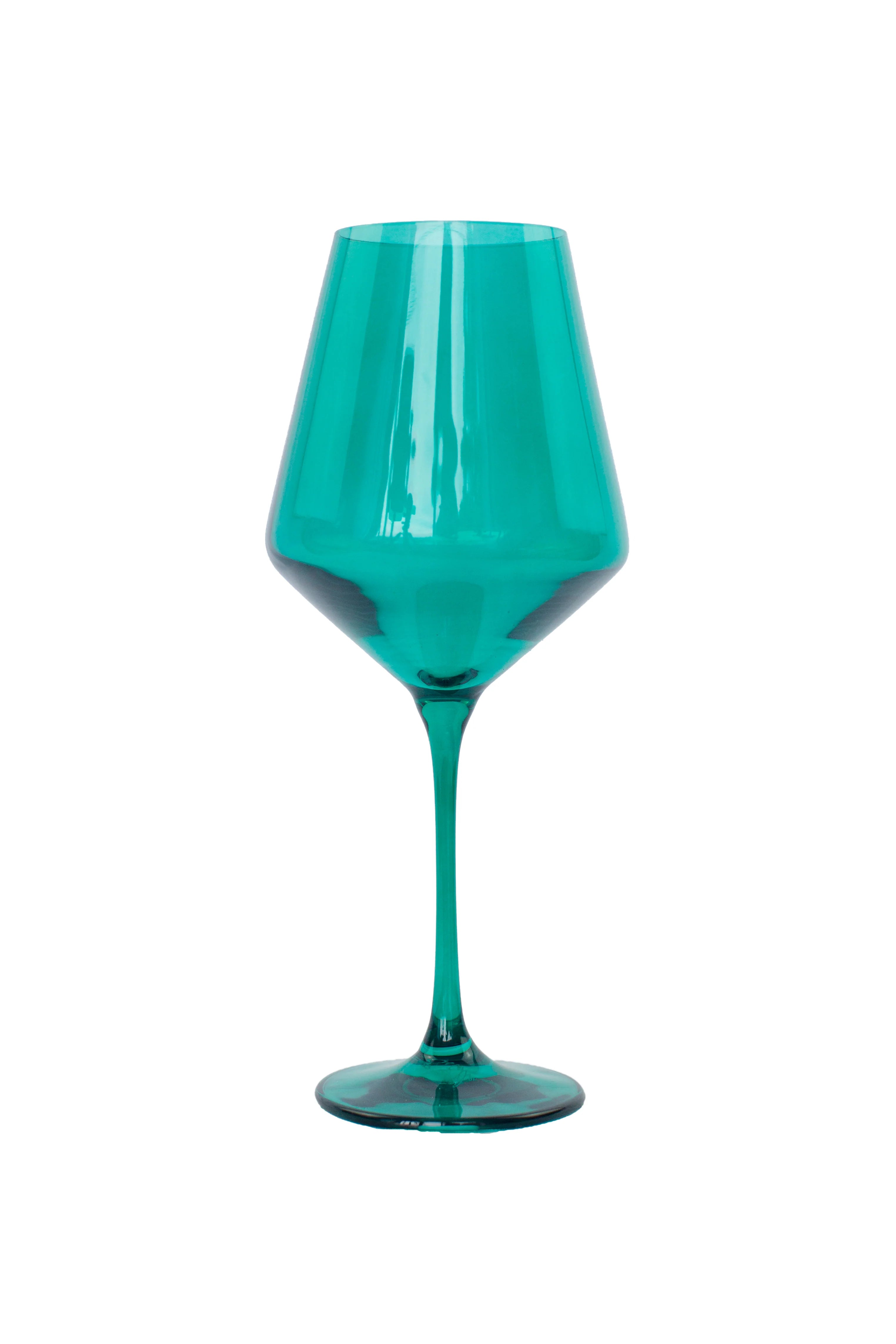 Estelle Wine Stemware - Single - Emerald Green