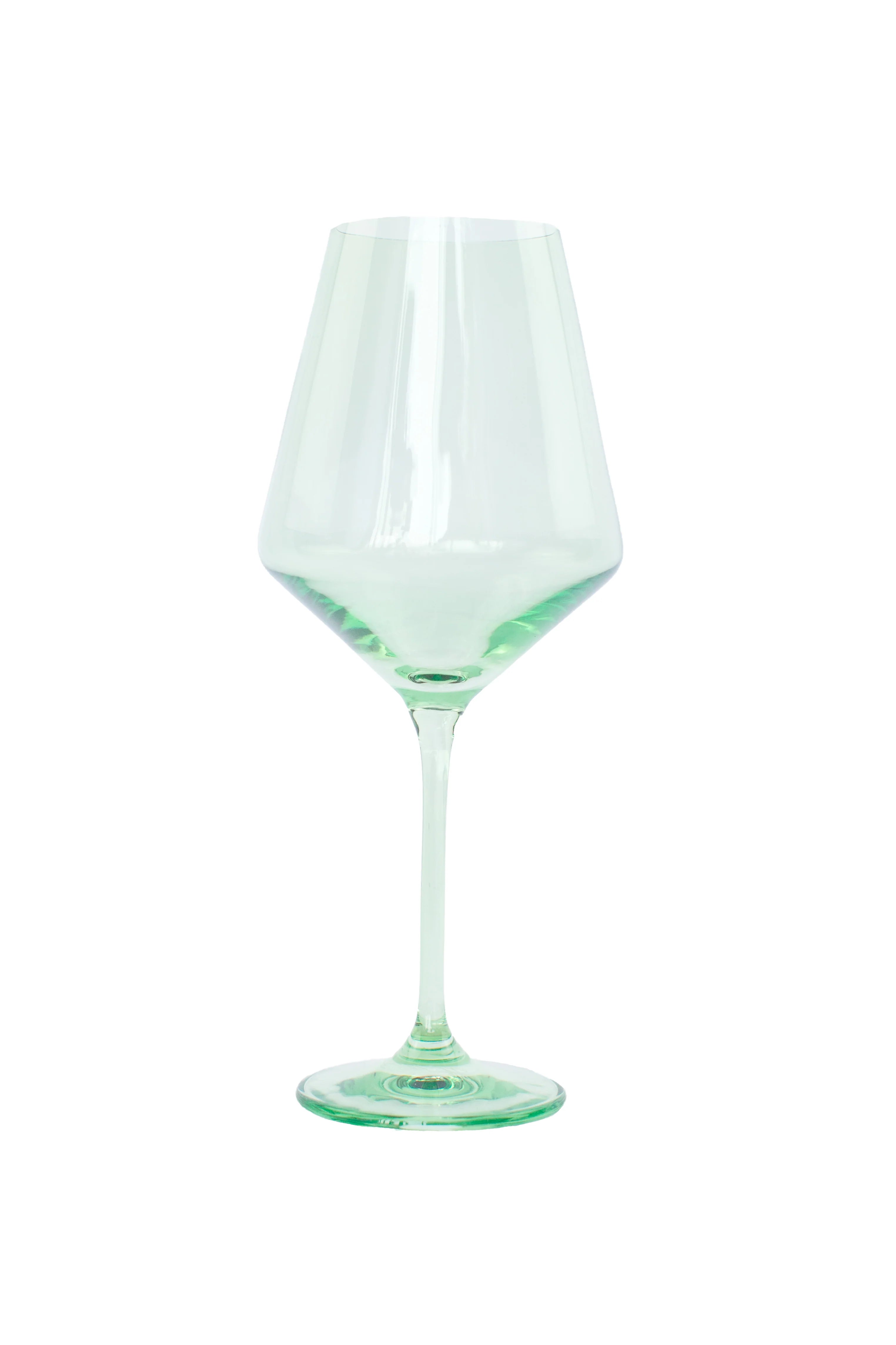 Estelle Wine Stemware - Single - Mint Green