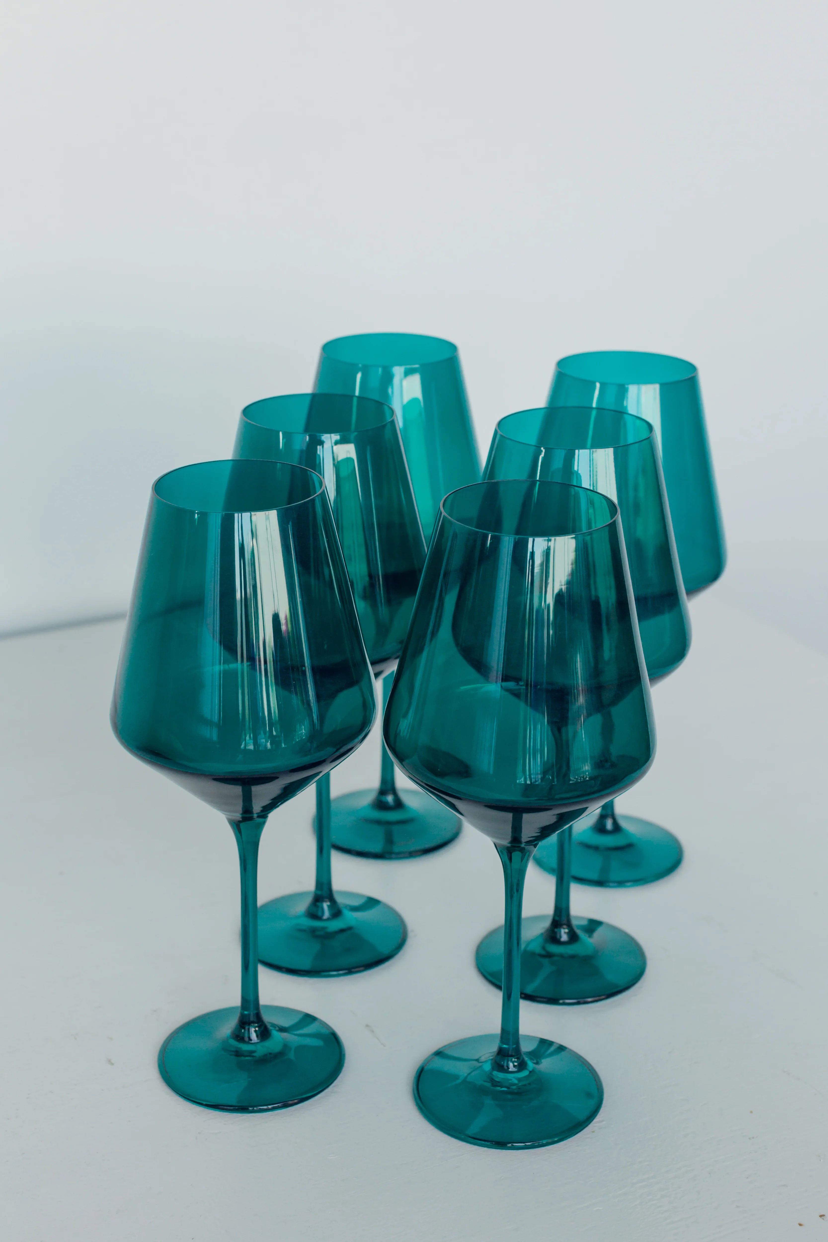 Estelle Wine Stemware - Bundle - Emerald Green