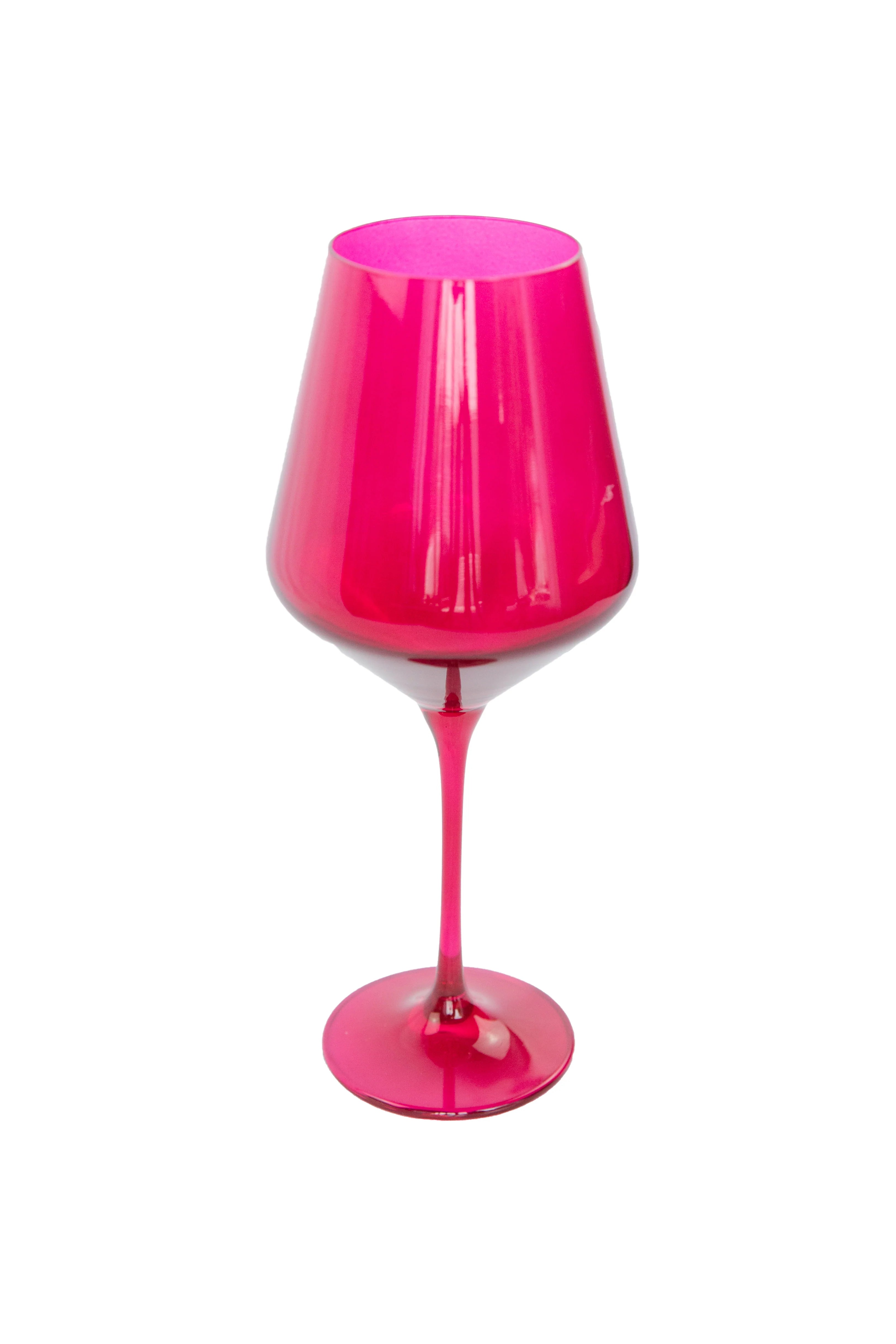 Estelle Wine Stemware - Single - Fuchsia