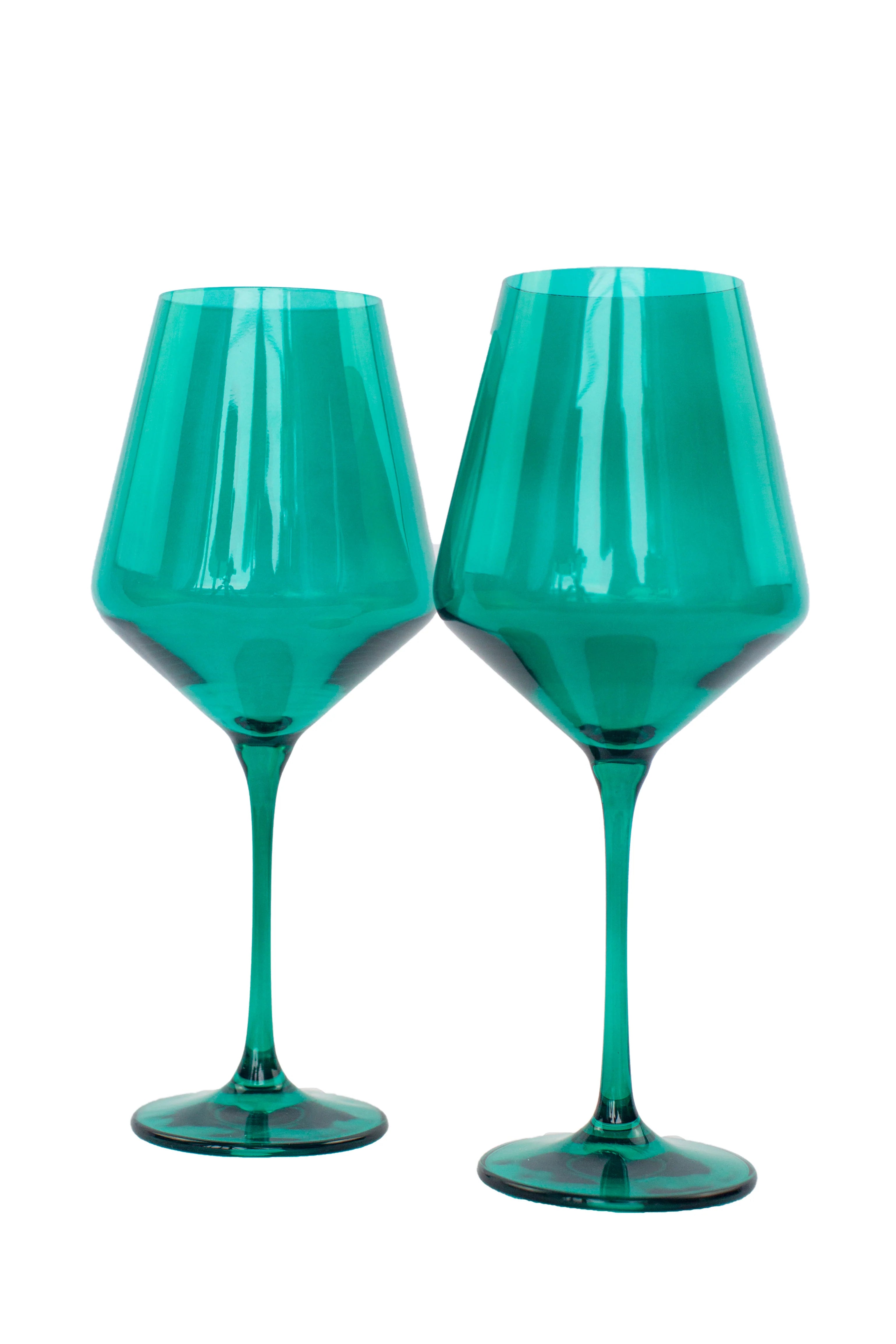 Estelle Wine Stemware - Bundle - Emerald Green