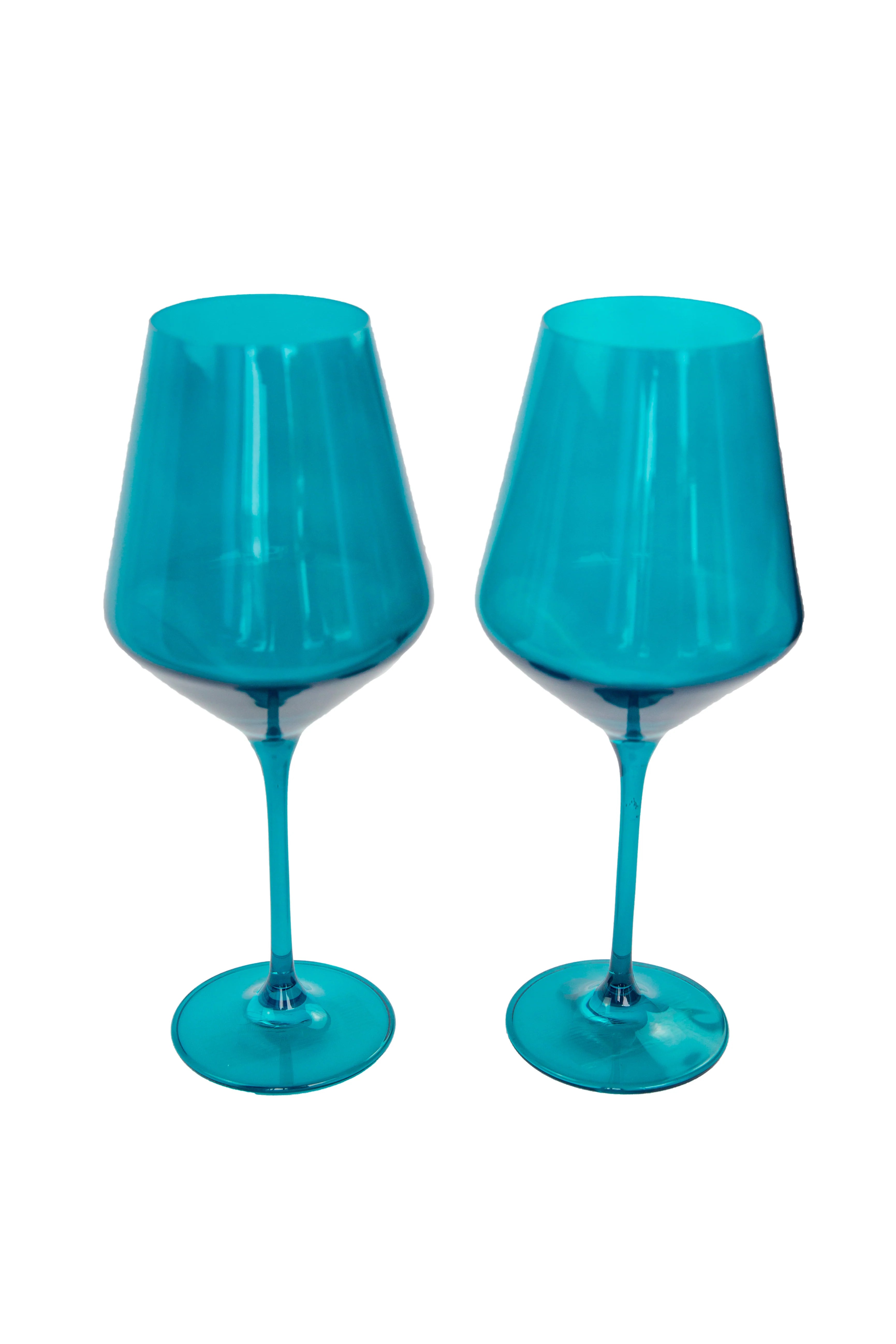 Estelle Wine Stemware - Bundle - Teal