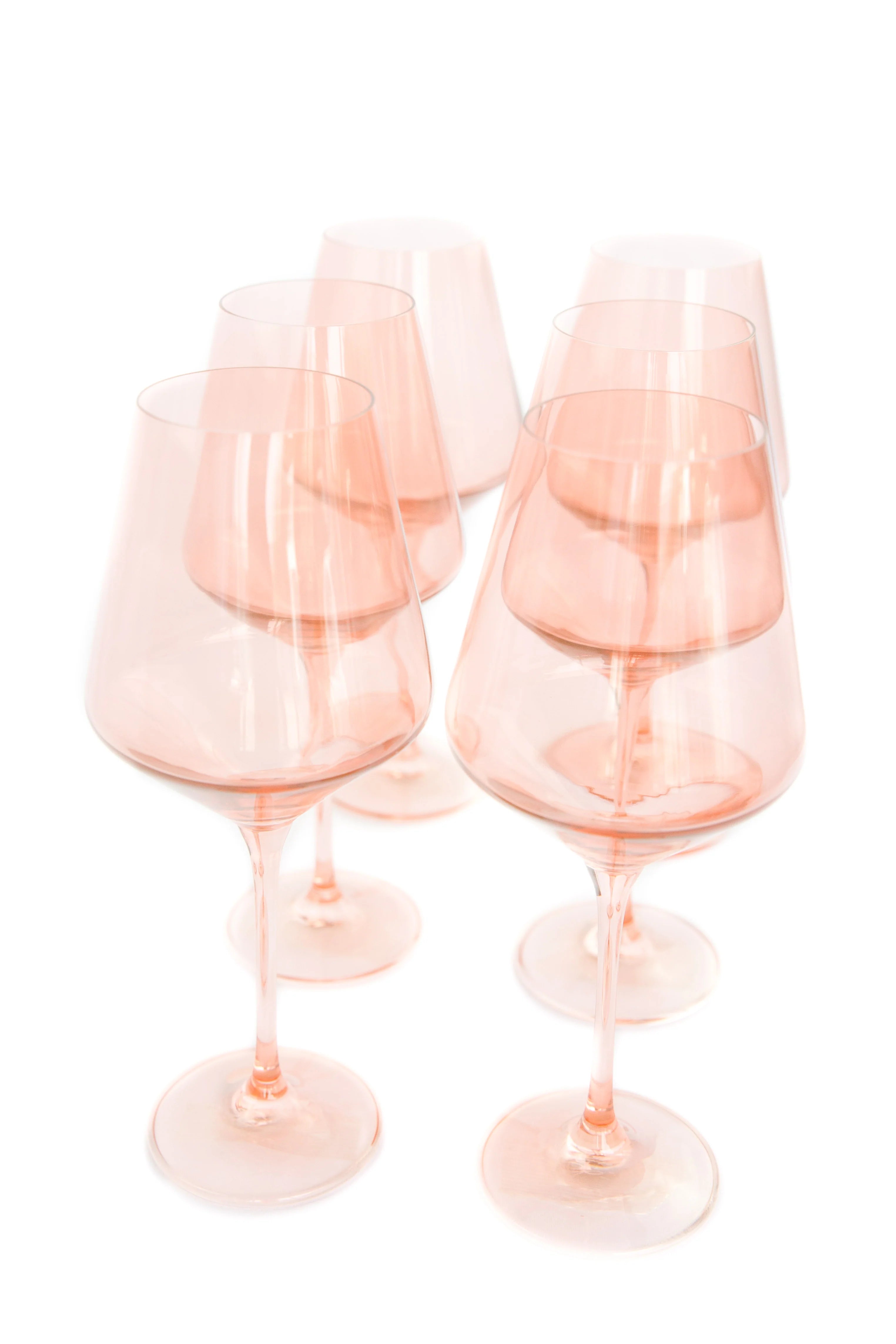 Estelle Wine Stemware - Bundle - Blush Pink
