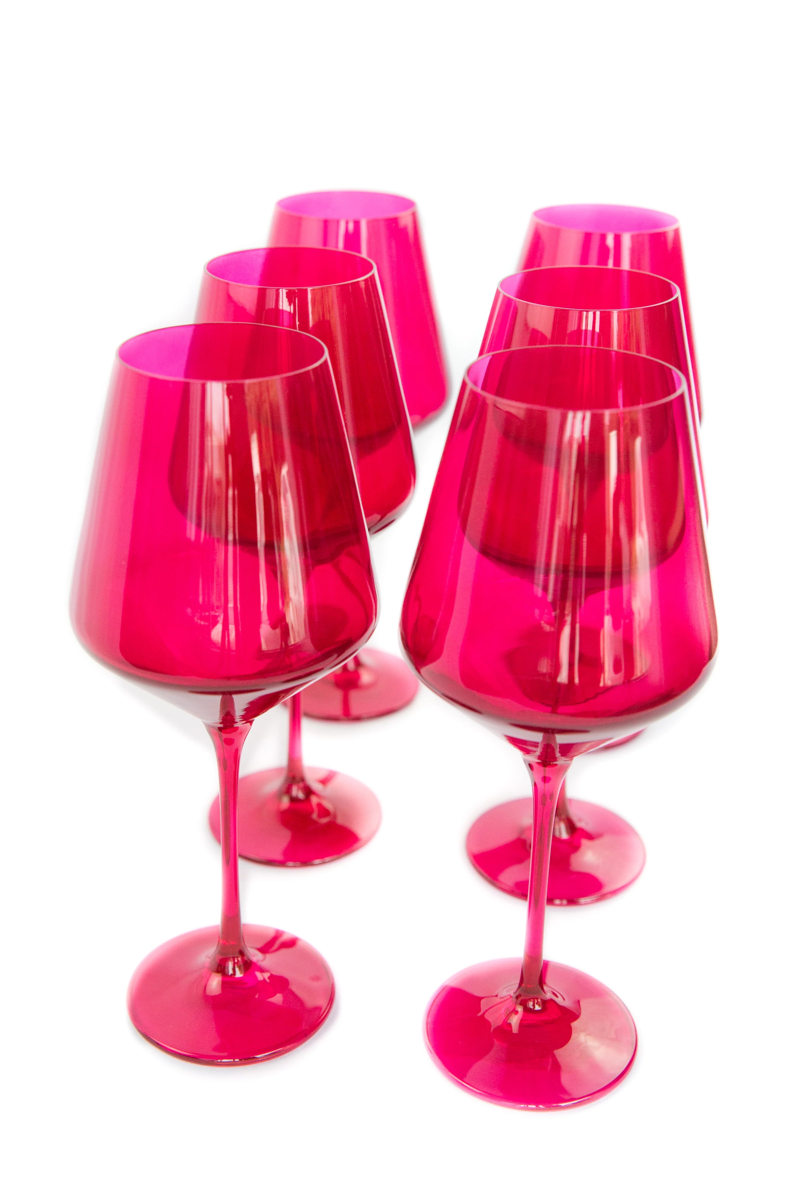 Estelle Wine Stemware - Bundle - Fuchsia