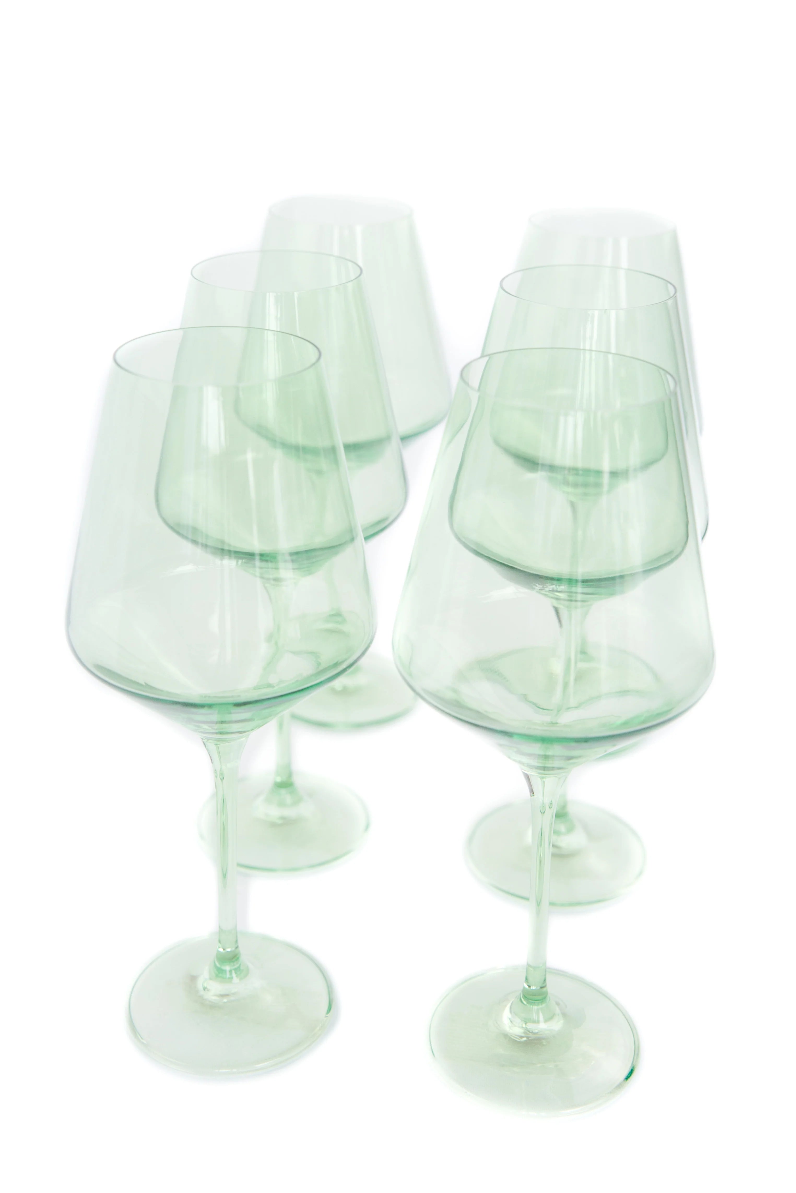 Estelle Wine Stemware - Bundle - Mint Green
