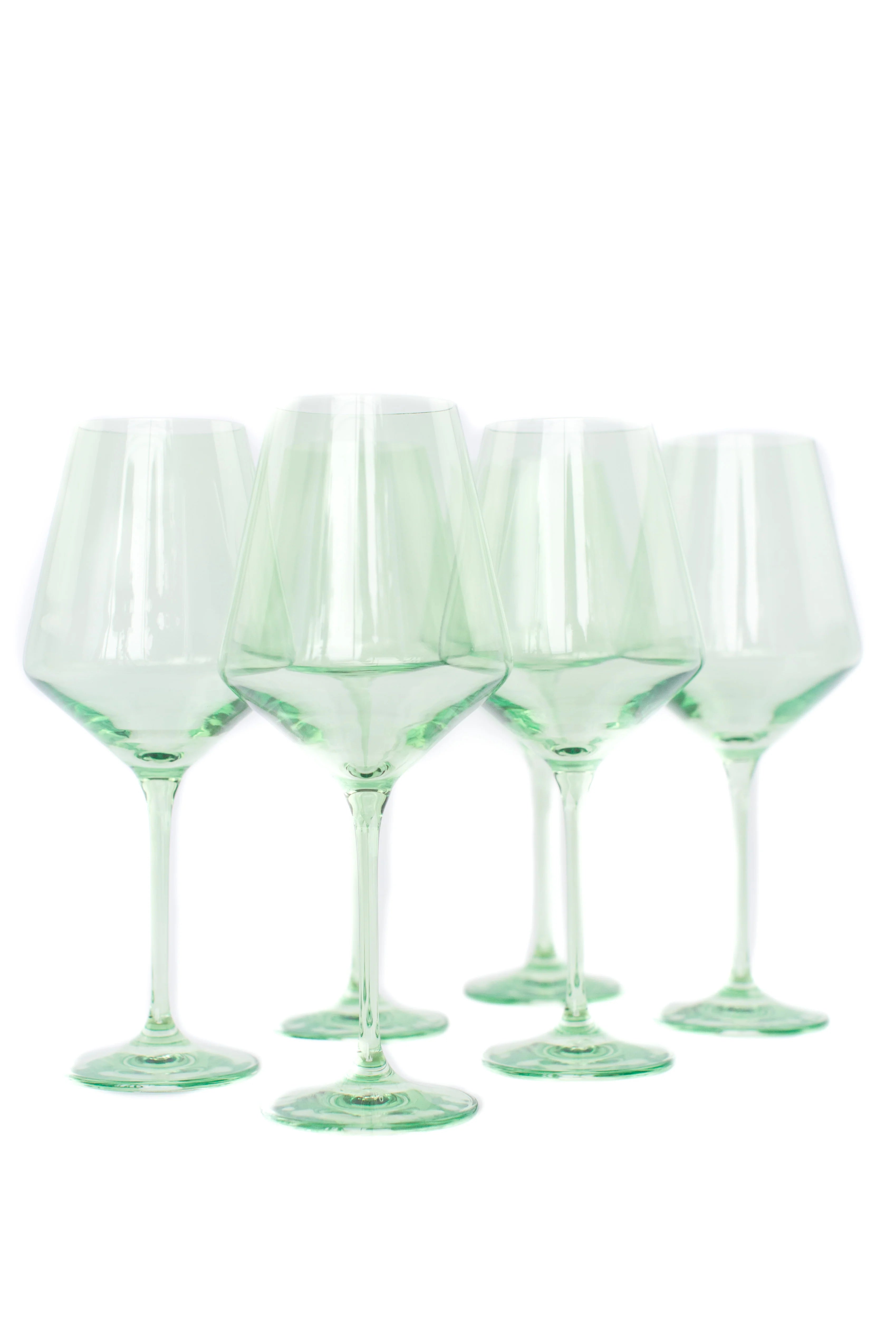 Estelle Wine Stemware - Bundle - Mint Green