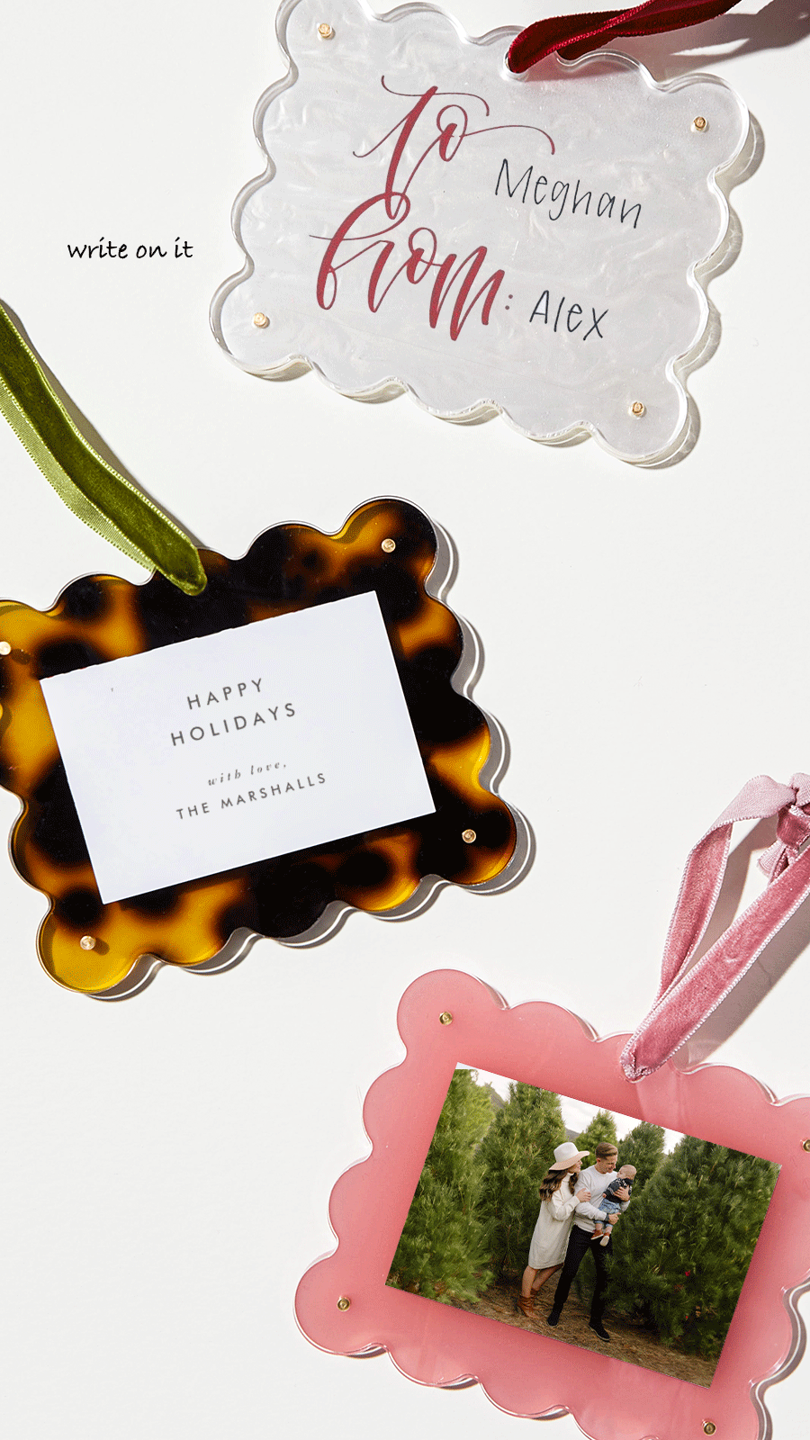 Light Pink Frame Ornament