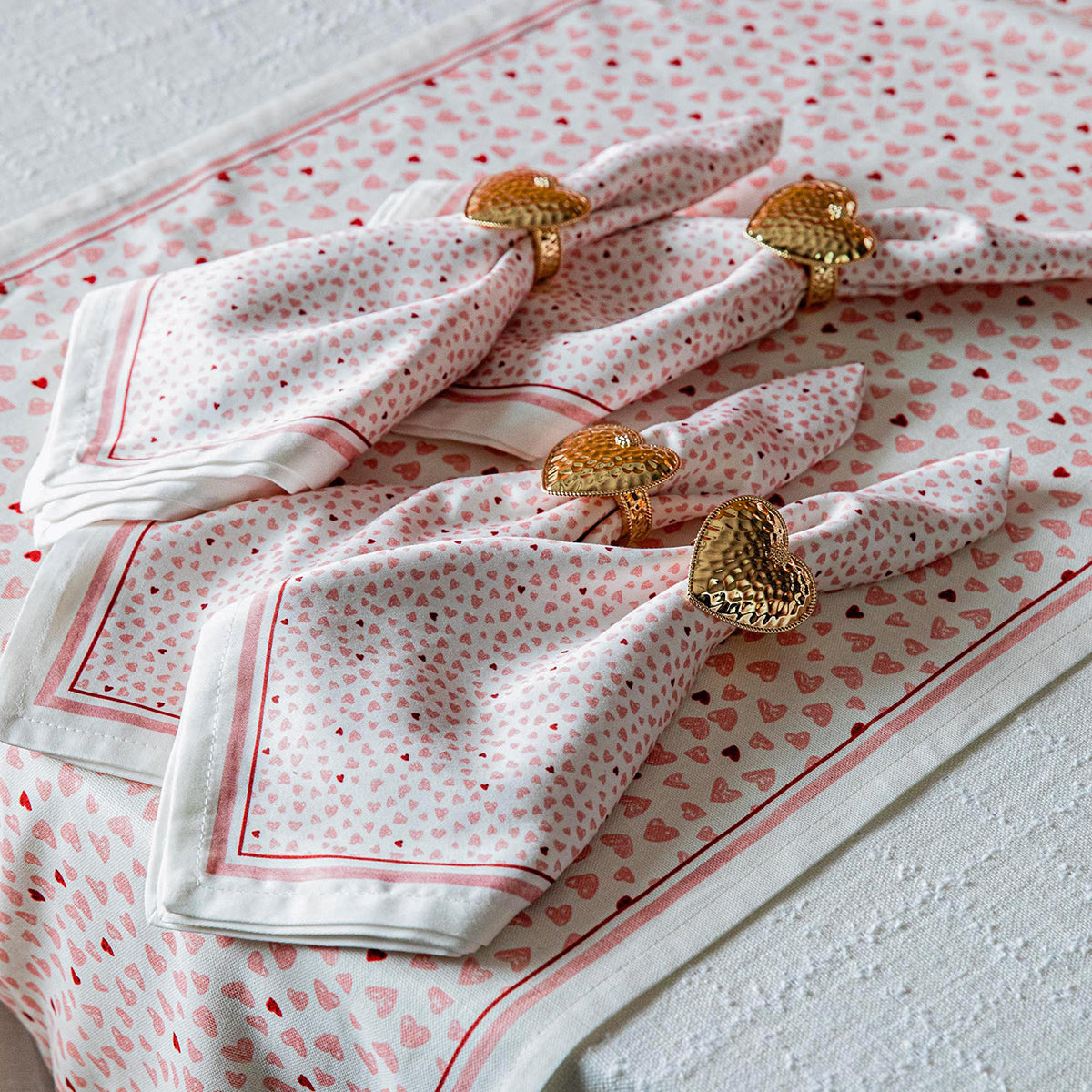 Love You More Table Runner - Pink