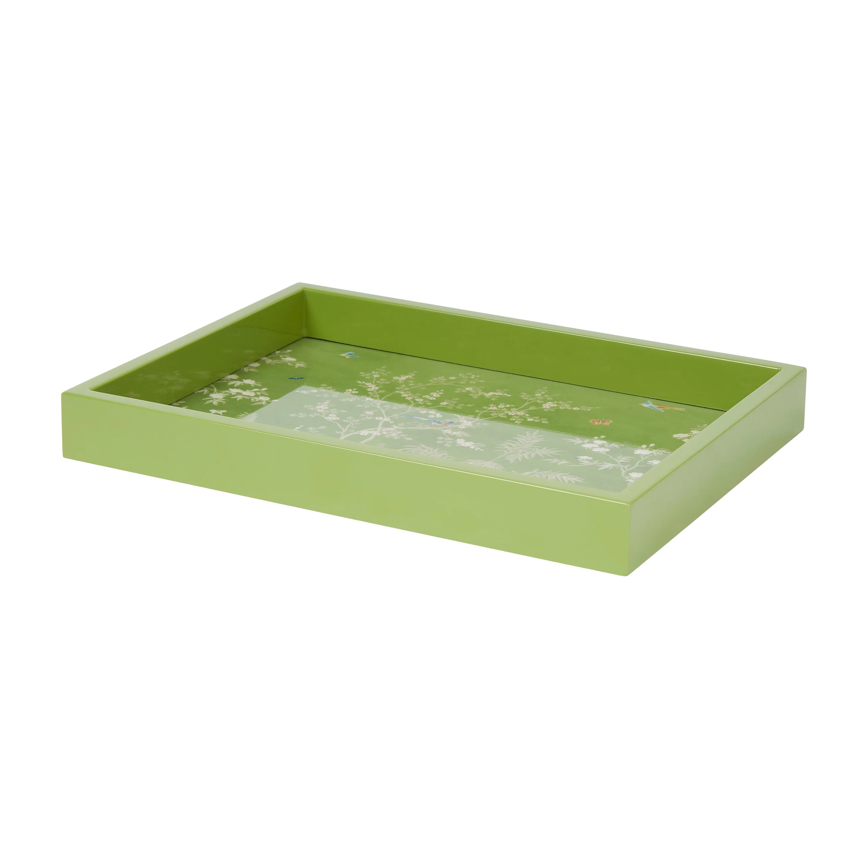 Small Green Chinoiserie Tray