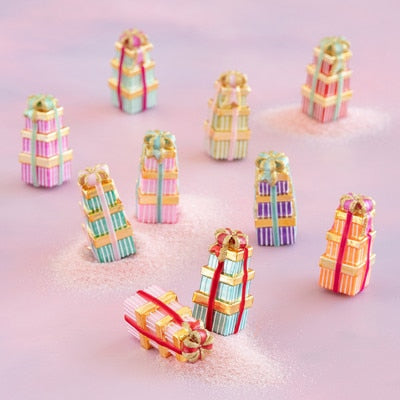 Cyan Gift Box Ornament