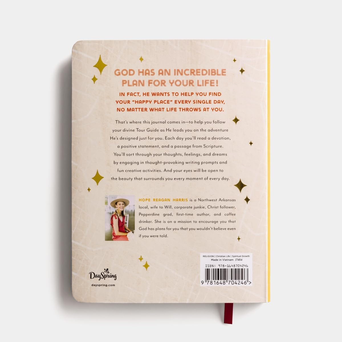 Back cover of a journal with text and a barcode on a white background