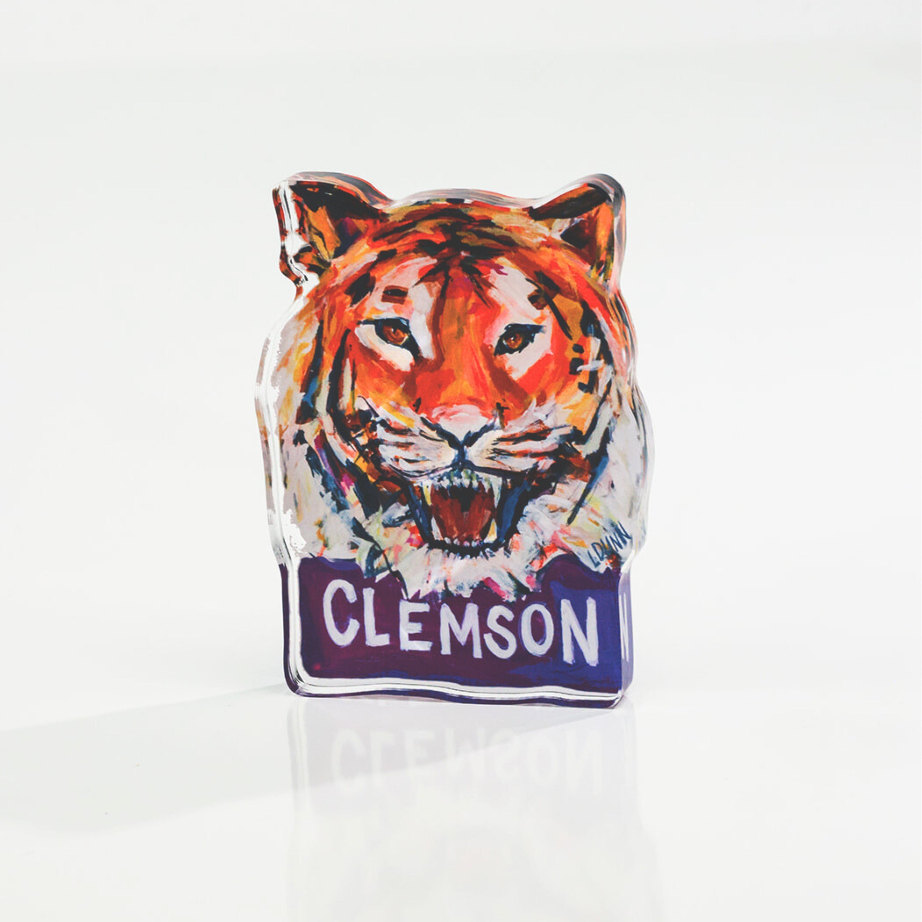 CLEMSON TIGER ACRYLIC - BITTY