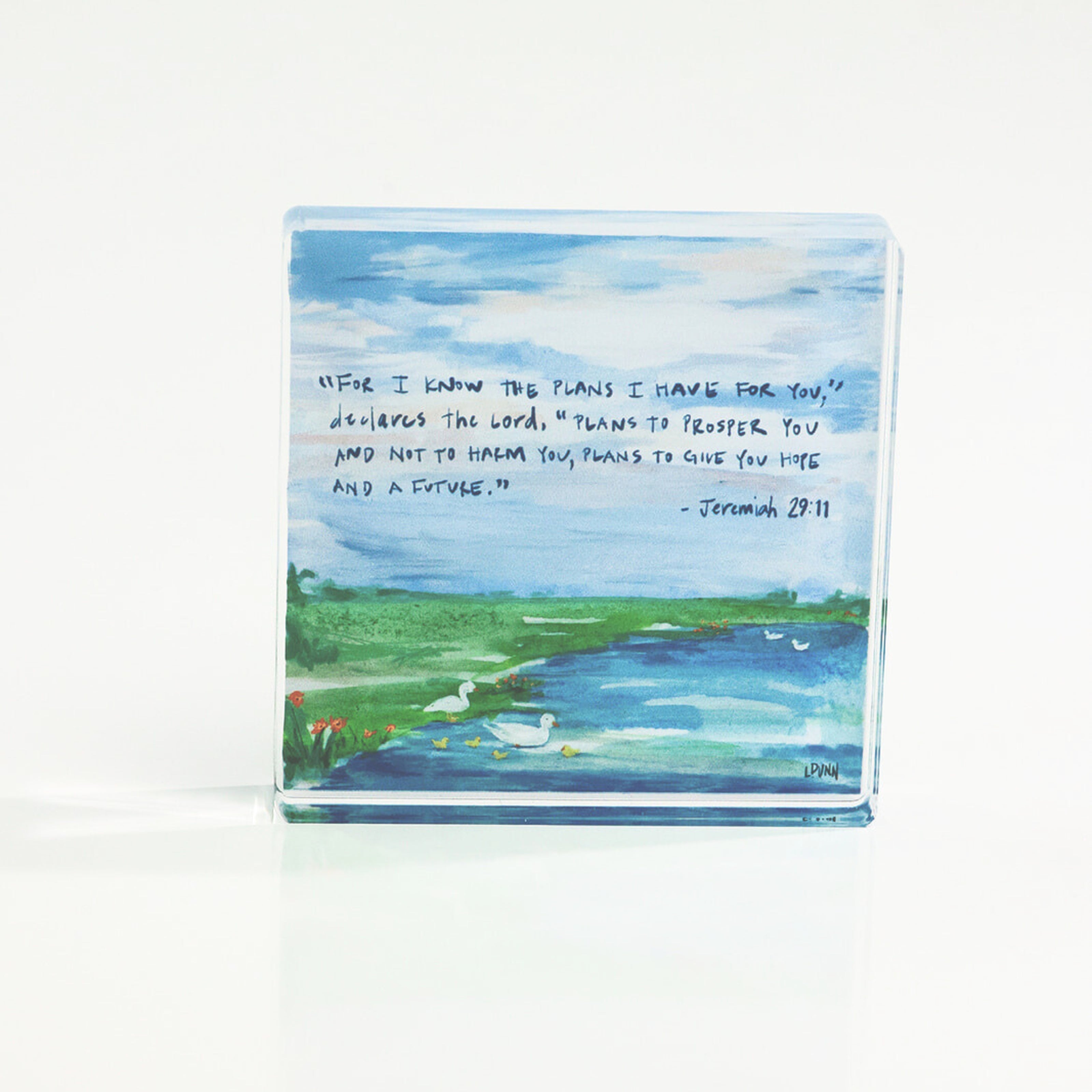 Jeremiah 29:11 Acrylic Scripture Block