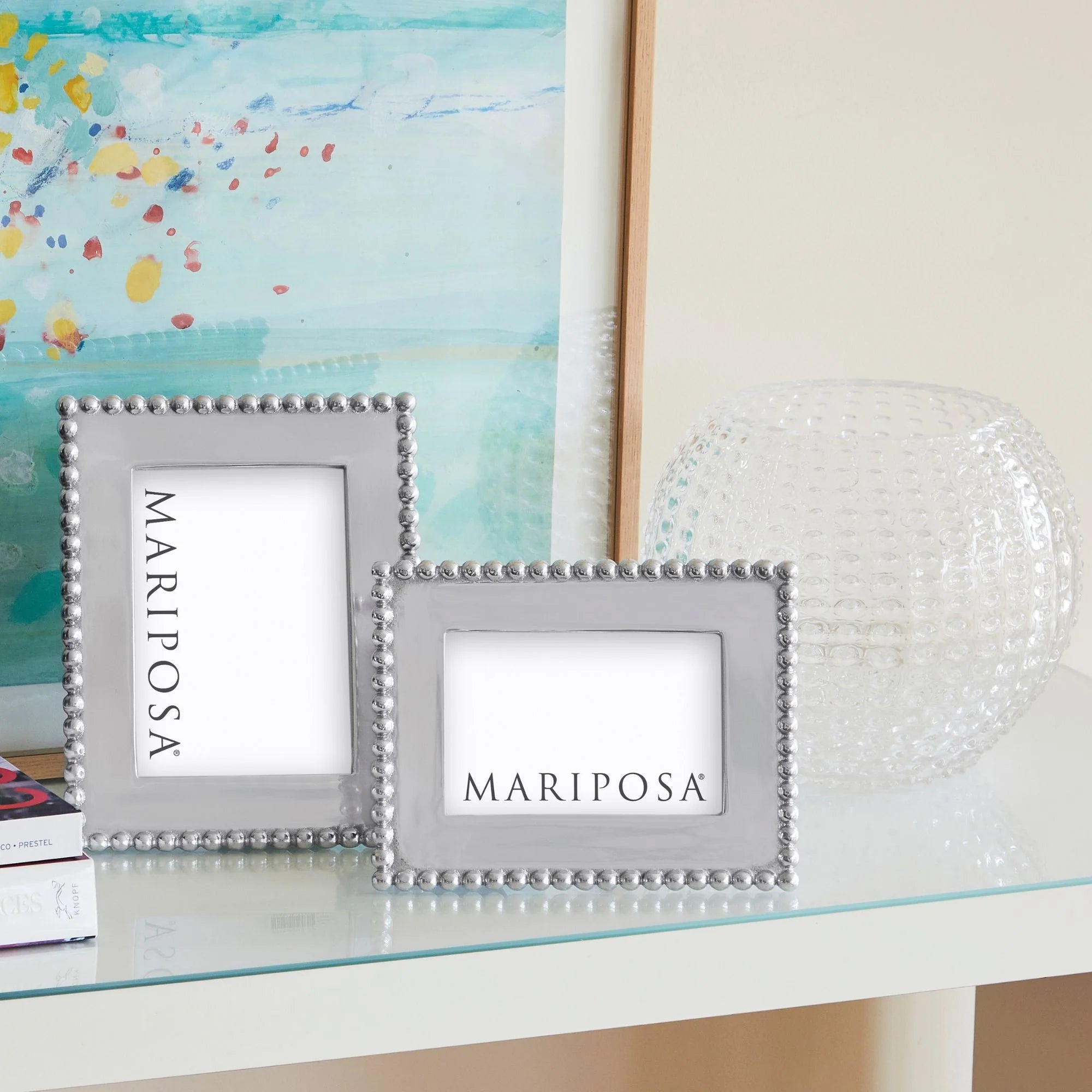 Pearled 4x6 Engravable Frame