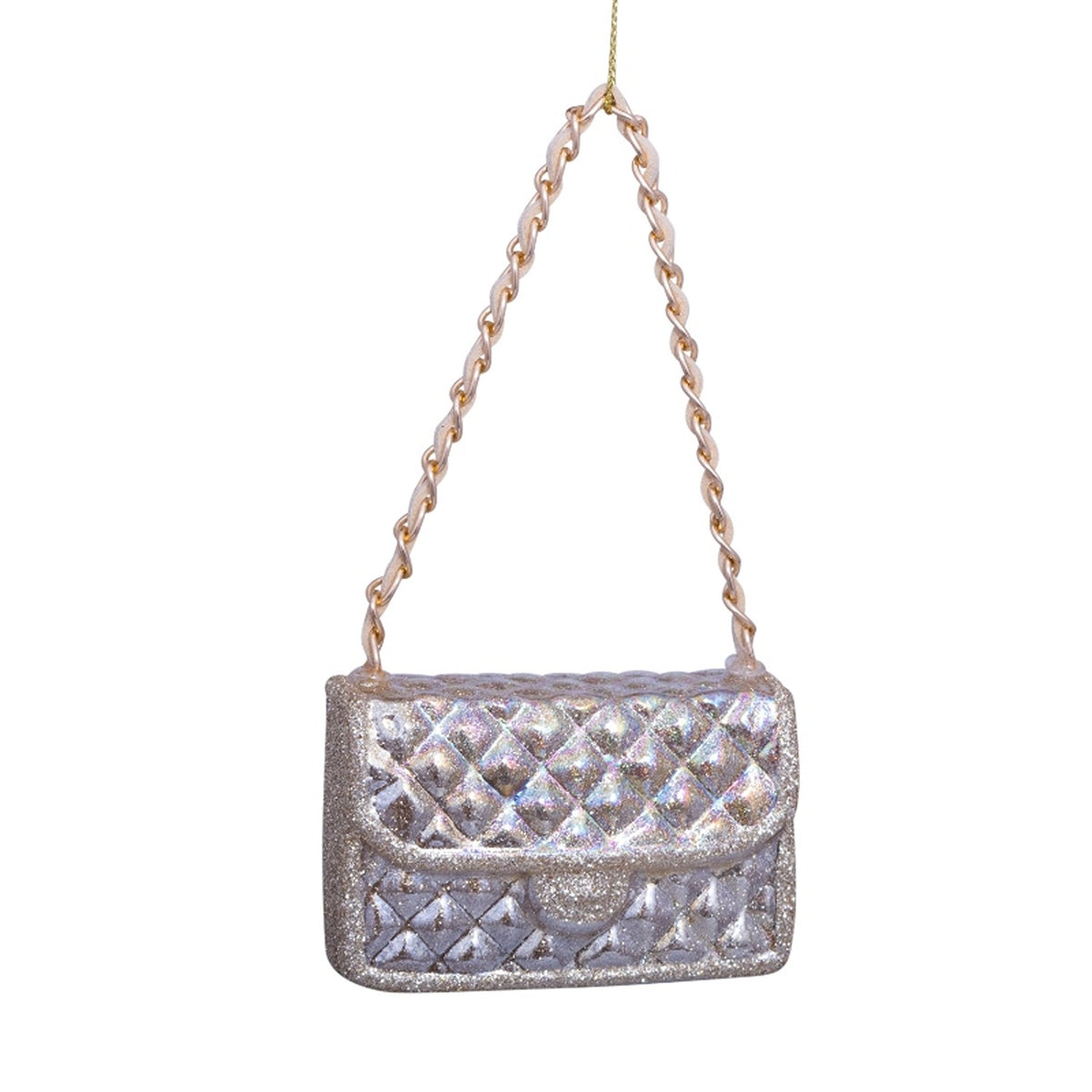 Gold Foil Fashion Bag Ornament