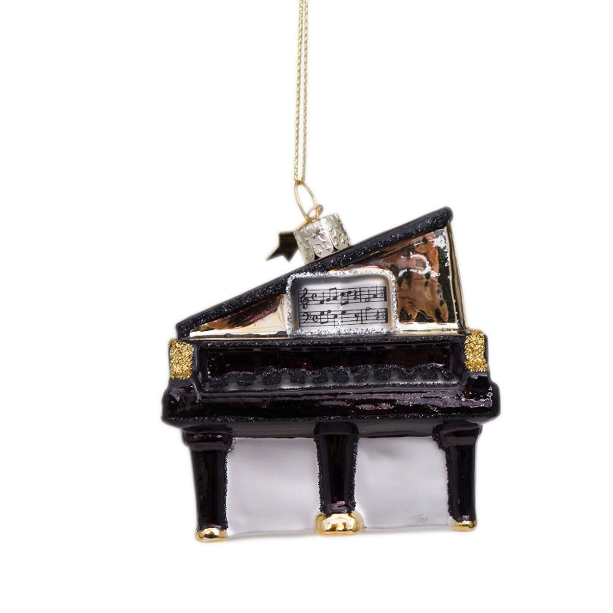 Black Grand Piano Ornament