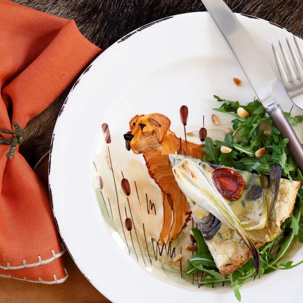 Wildlife Hunting Dog Salad Plate