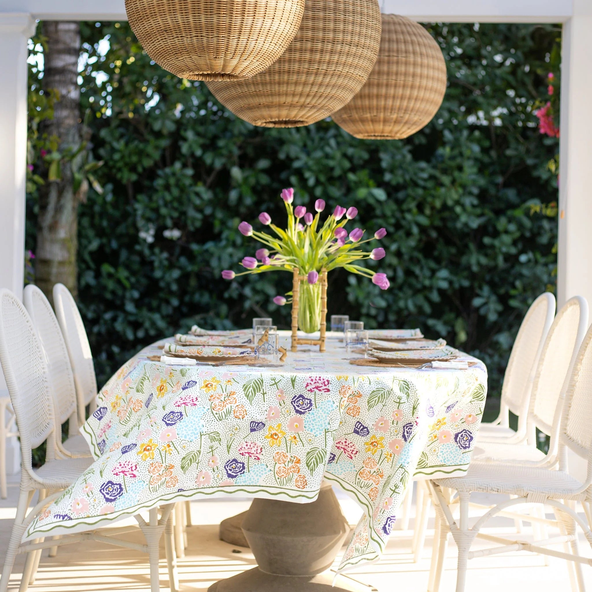 Festive Garden Tablecloth