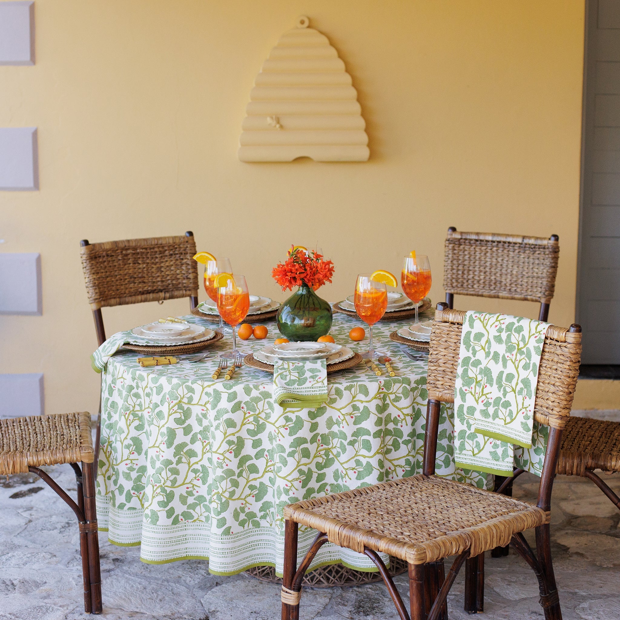 Spring Ginkgo Tea Towel