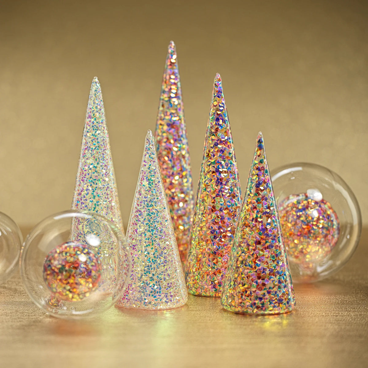 Multicolor Sequin LED Tree