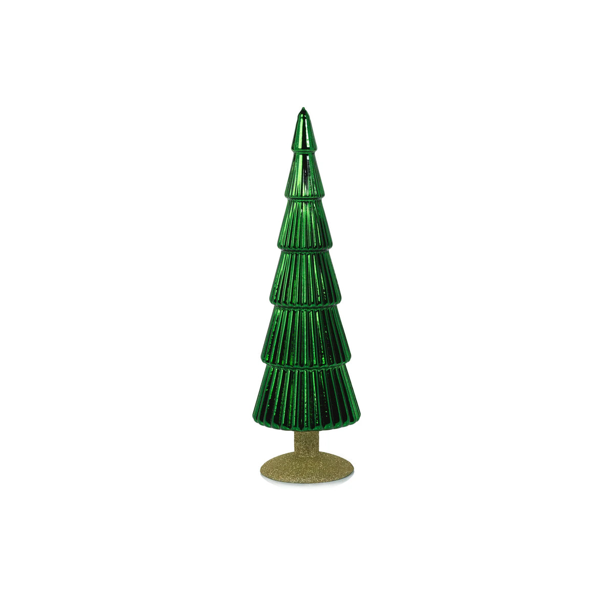 Alpine Glass Tree on Gold Glitter Base