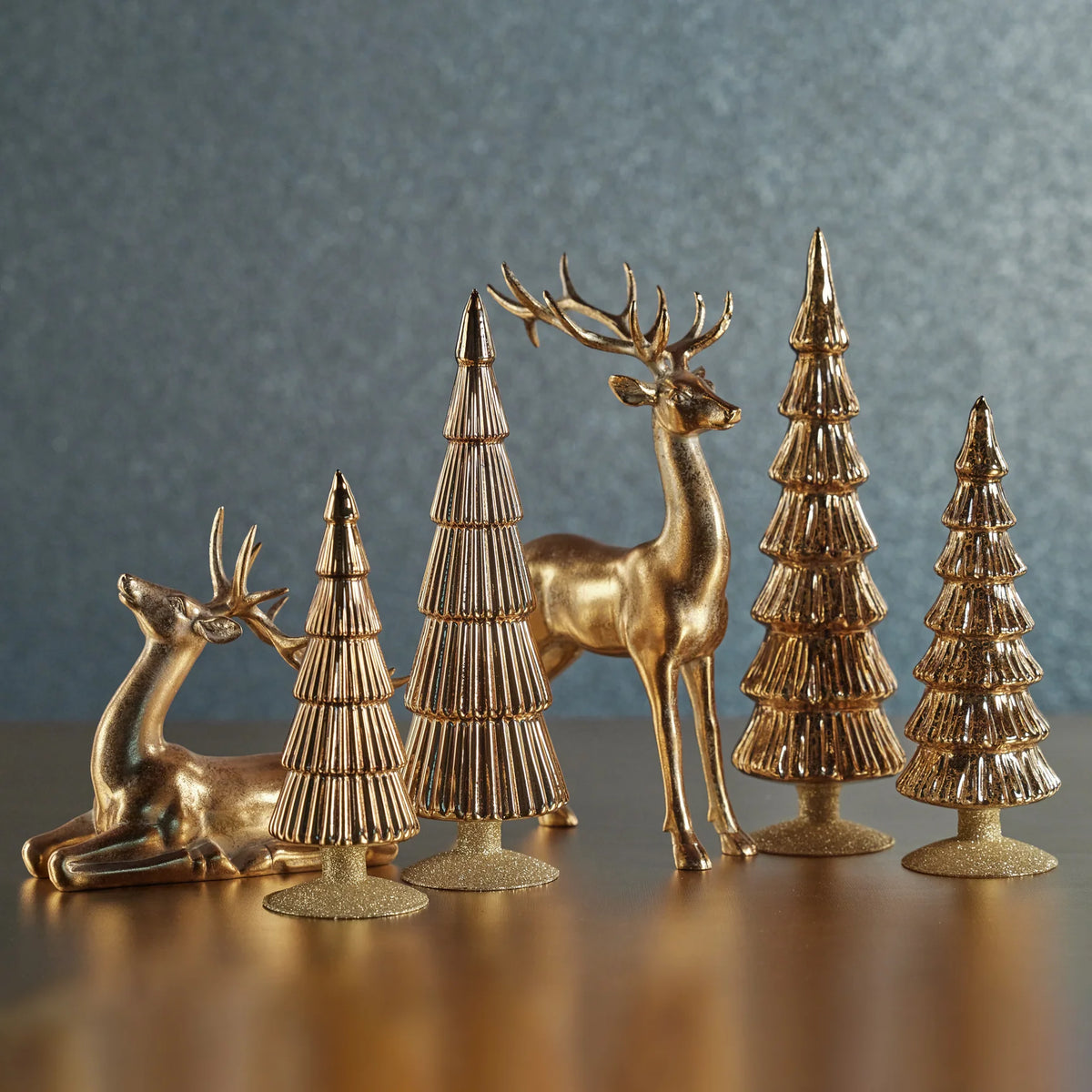 Miramonti Glass Tree on Gold Glitter Base