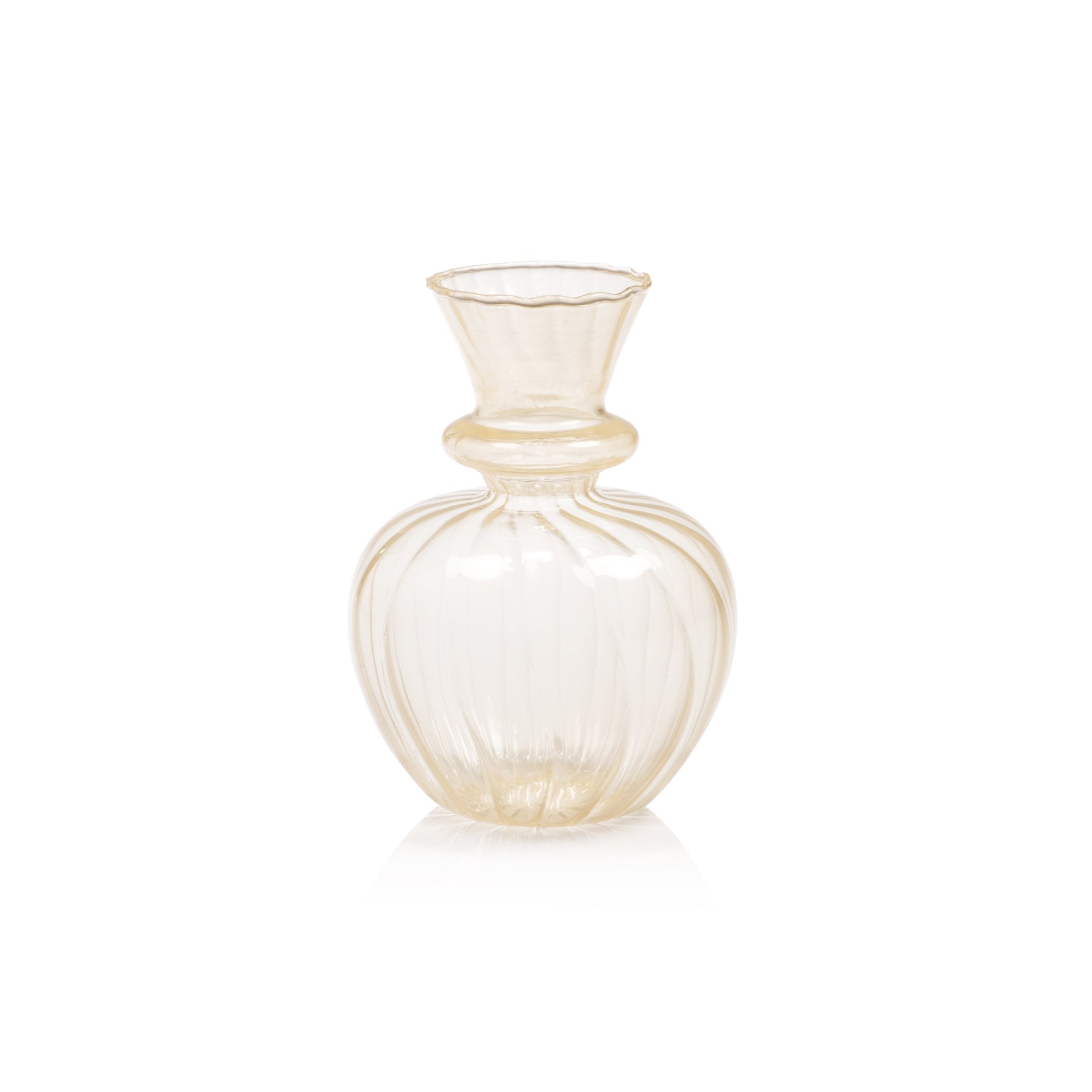 Treviso Piccola Glass Vase - Yellow Cloud