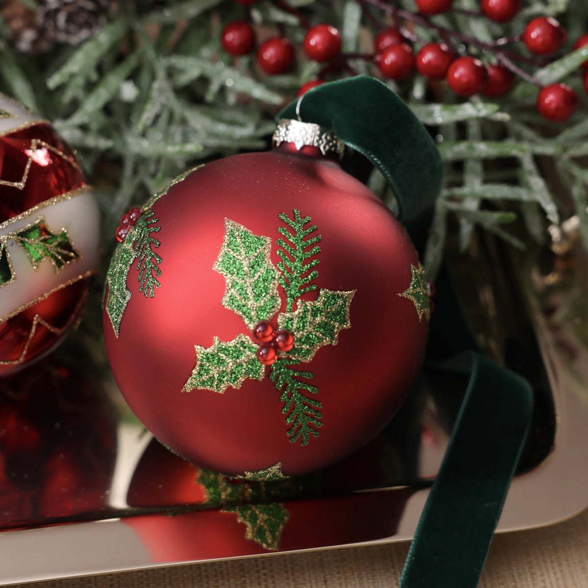 Holiday Glass Ornament
