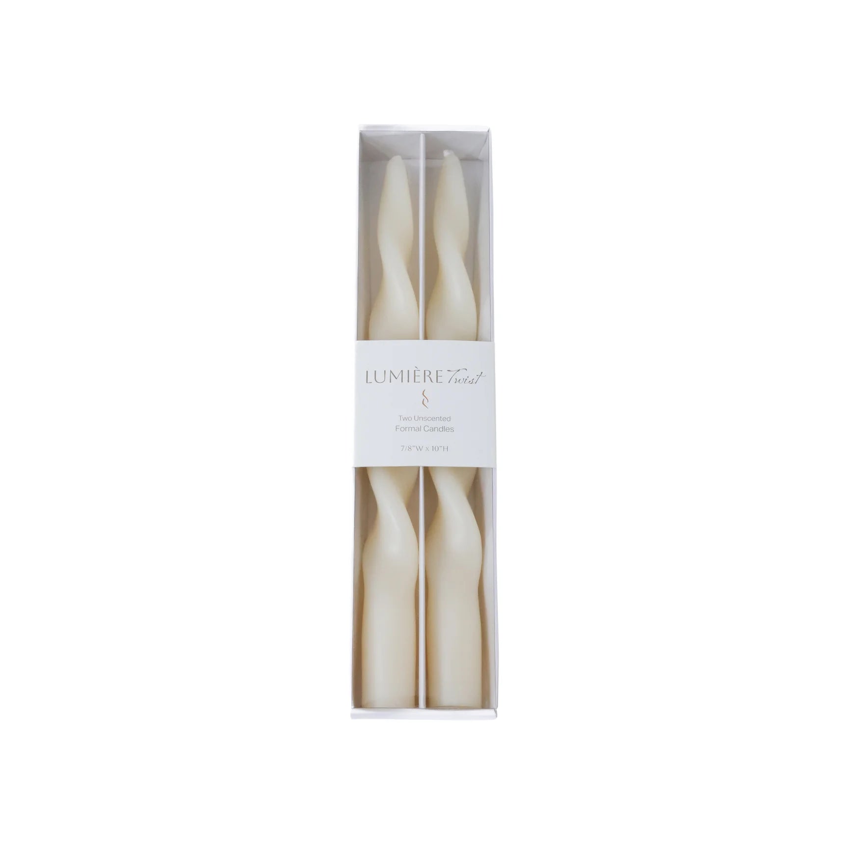 Lumière Twist Formal Candles | Set of 2