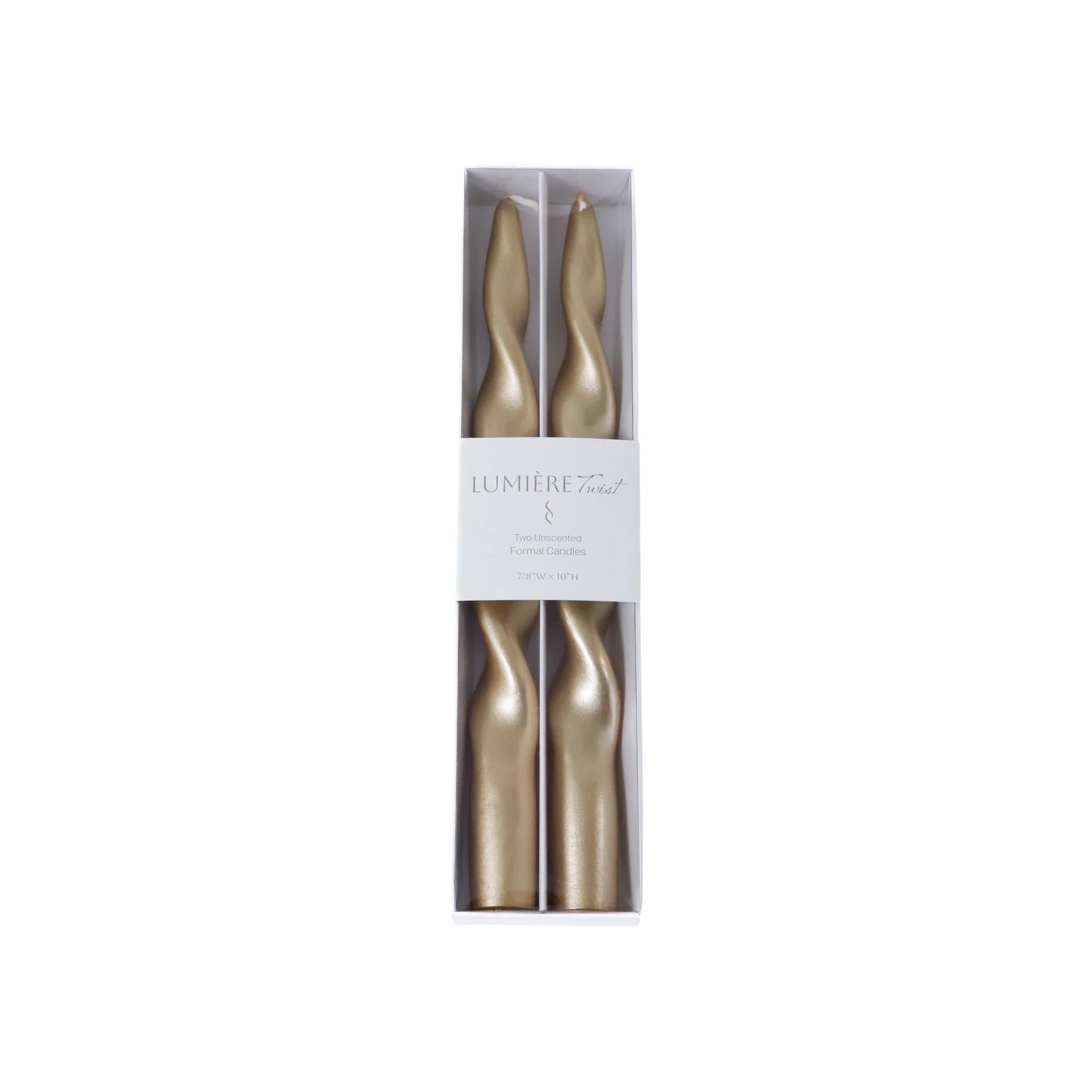 Lumière Twist Formal Candles | Set of 2