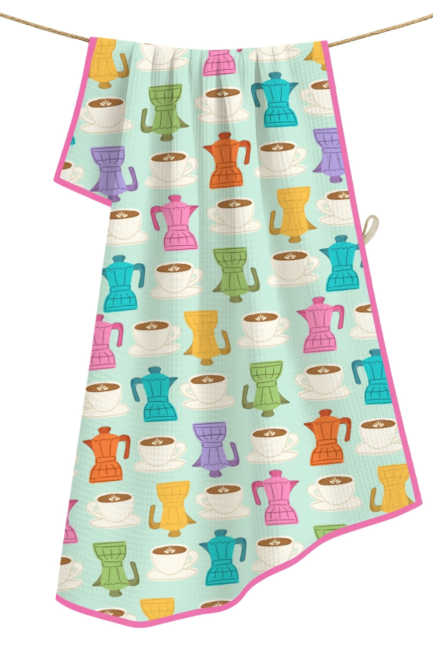 Coffee Microfiber Tea Towel