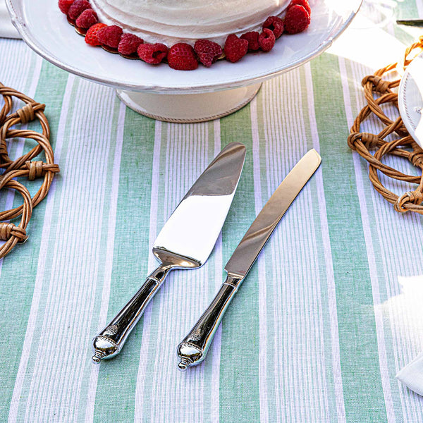 Berry and Thread Cake Knife and Server Set