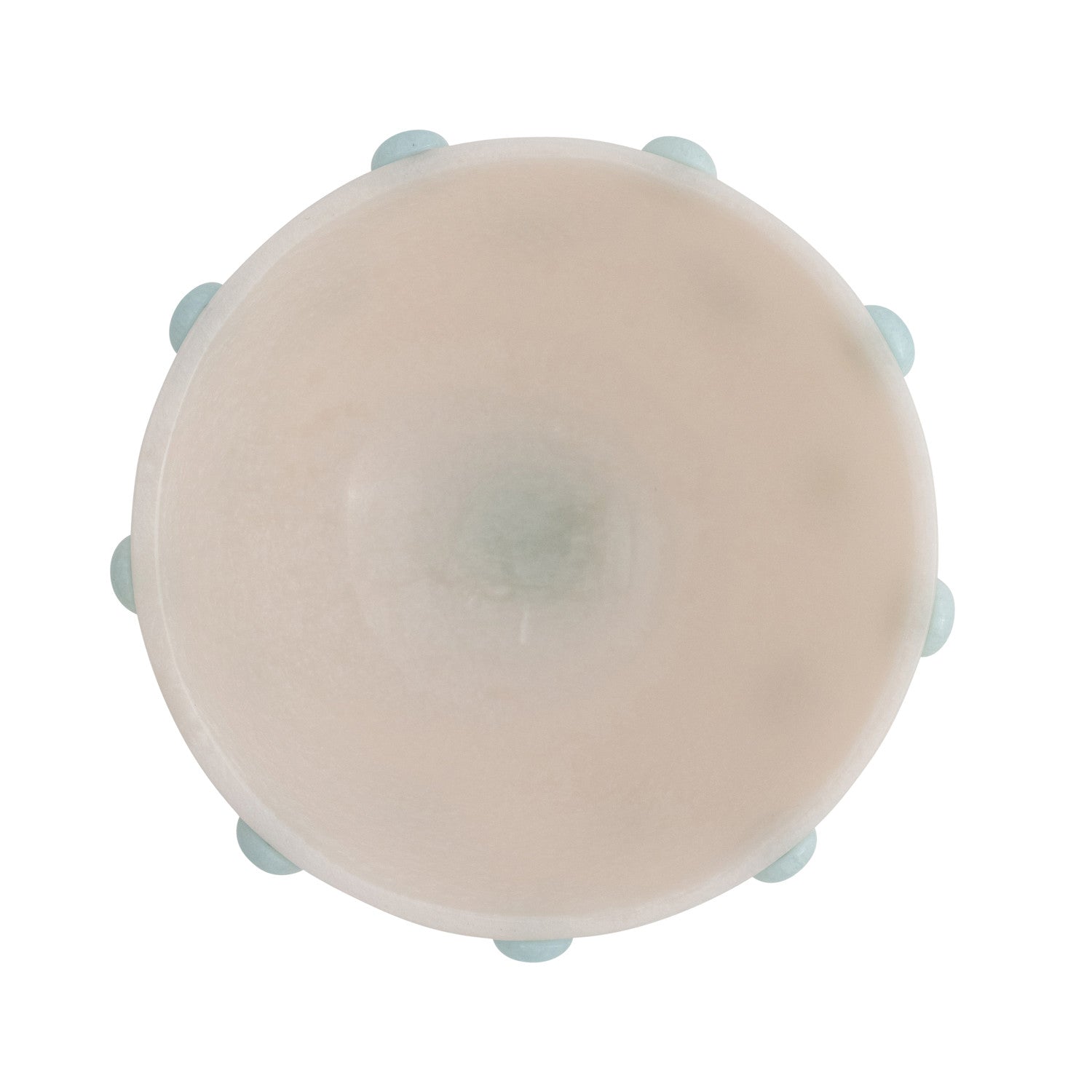 Marbled Rising Hobnail Footed Bowl