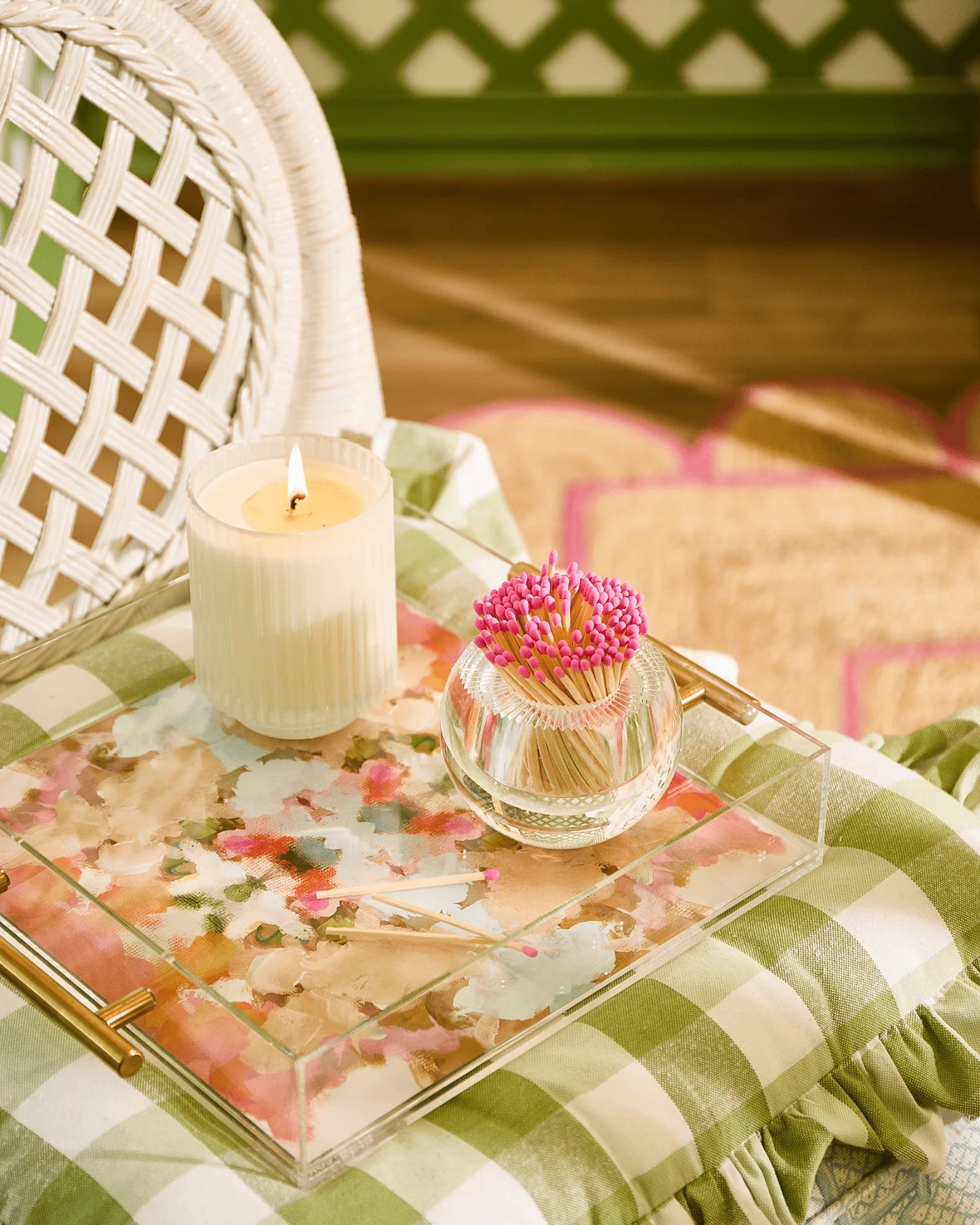 Amber Fresco Large Tray