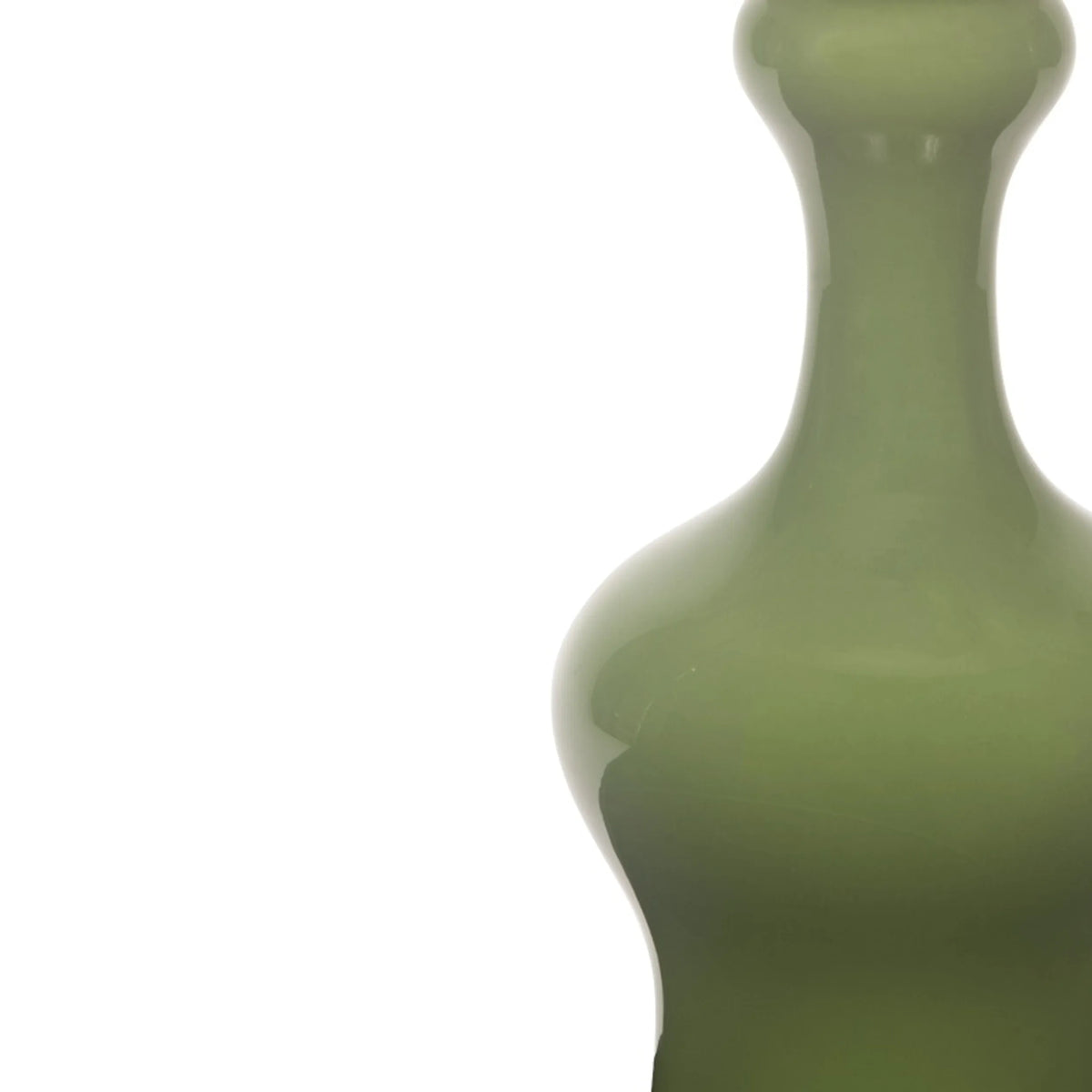 Theo Classic Garden Green Ceramic Table Lamp with Grasscloth Shade