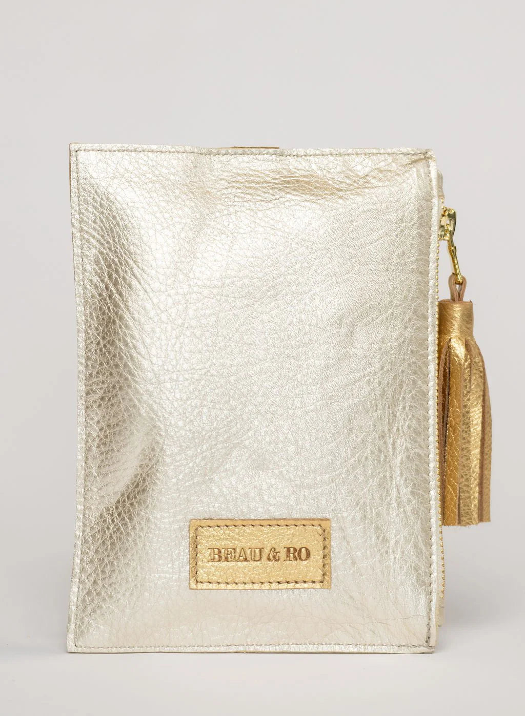 The Metal Ring Wristlet | Champagne
