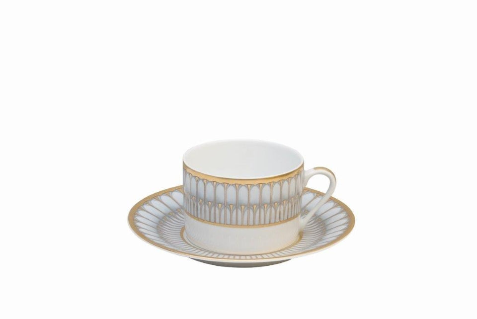 Arcades Grey and Gold Tea Cup